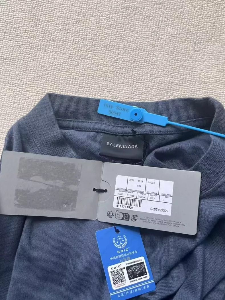 Balenciaga Balenciaga Monogrammed printed casual crewneck short sleev Size US L / EU 52-54 / 3 - 4 Thumbnail