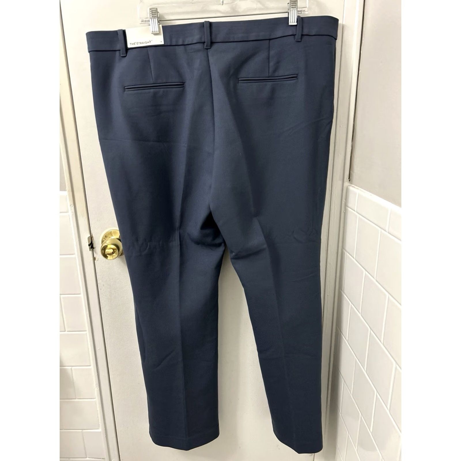 Ann Taylor Ann Taylor Pants Womens 18 Blue Straight Bi-stretch Workwear Dress Pants Zipper Button Pockets Size 40" / US 18 - 6 Thumbnail
