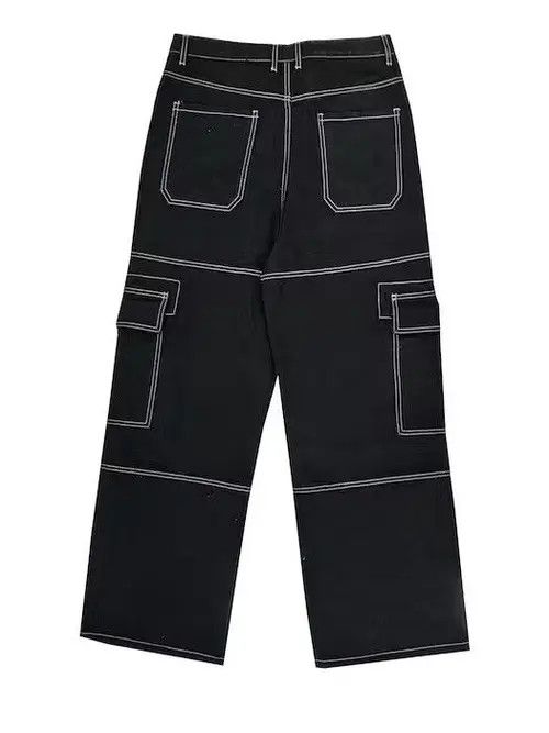 Japanese Brand Multi Pocket Baggy Cargo Denim Size US 32 / EU 48 - 3 Thumbnail