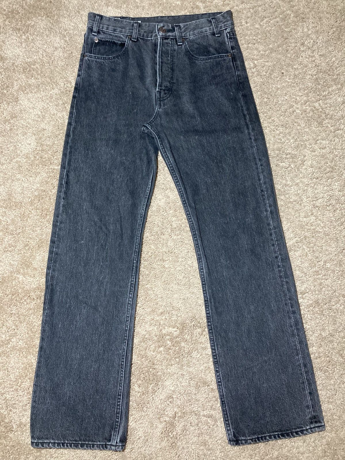 Celine SS23 Celine Kurt Jeans Charcoal Relaxed 90s 2023 Size US 27 - 2 Thumbnail