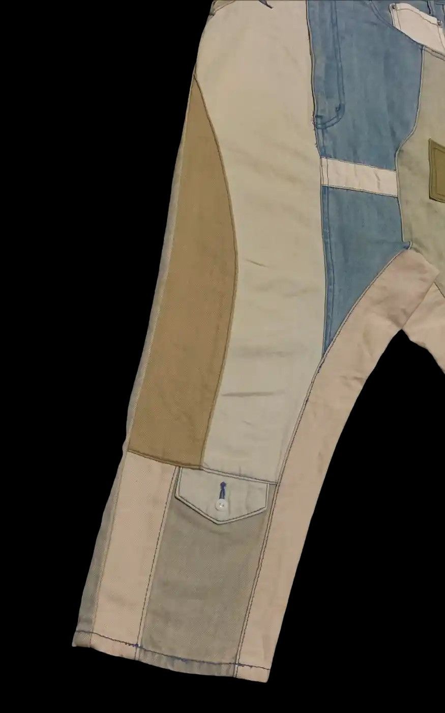 Ne-Net Issey Miyake Ne-Net Cats Crazy Kapital Patchwork Pants Size US 30 / EU 46 - 5 Thumbnail