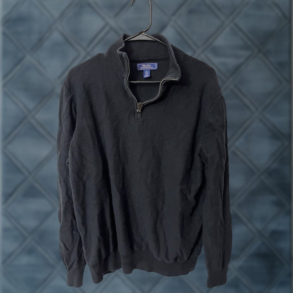 Vintage WILKENS BROS Knit Sweater 1/4 Zip Casual Men’s Large Black Size US L / EU 52-54 / 3 - 1 Thumbnail