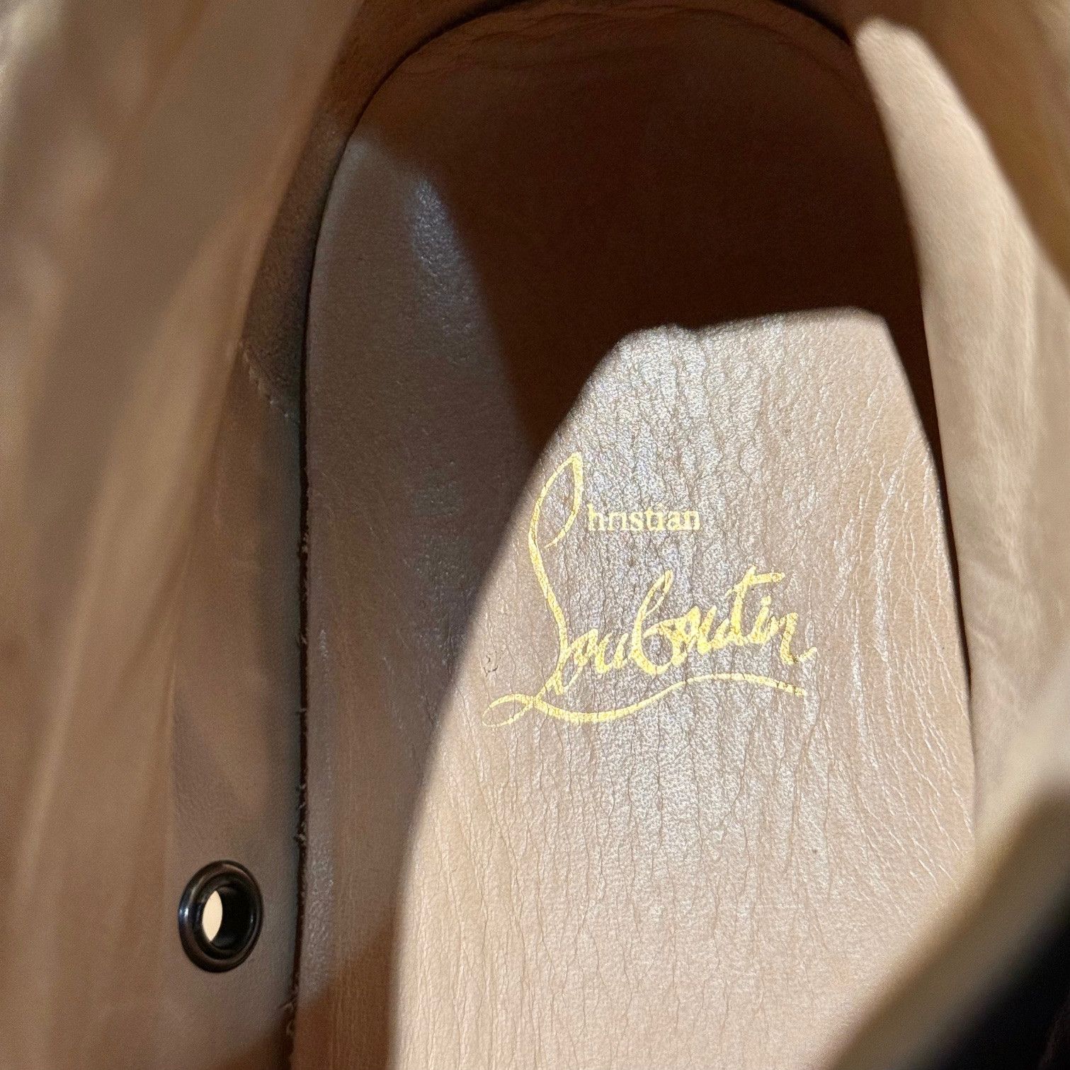 Christian Louboutin Christian Louboutin Black Leather Louis Spikes Sneakers Size US 8 / EU 41 - 14 Thumbnail