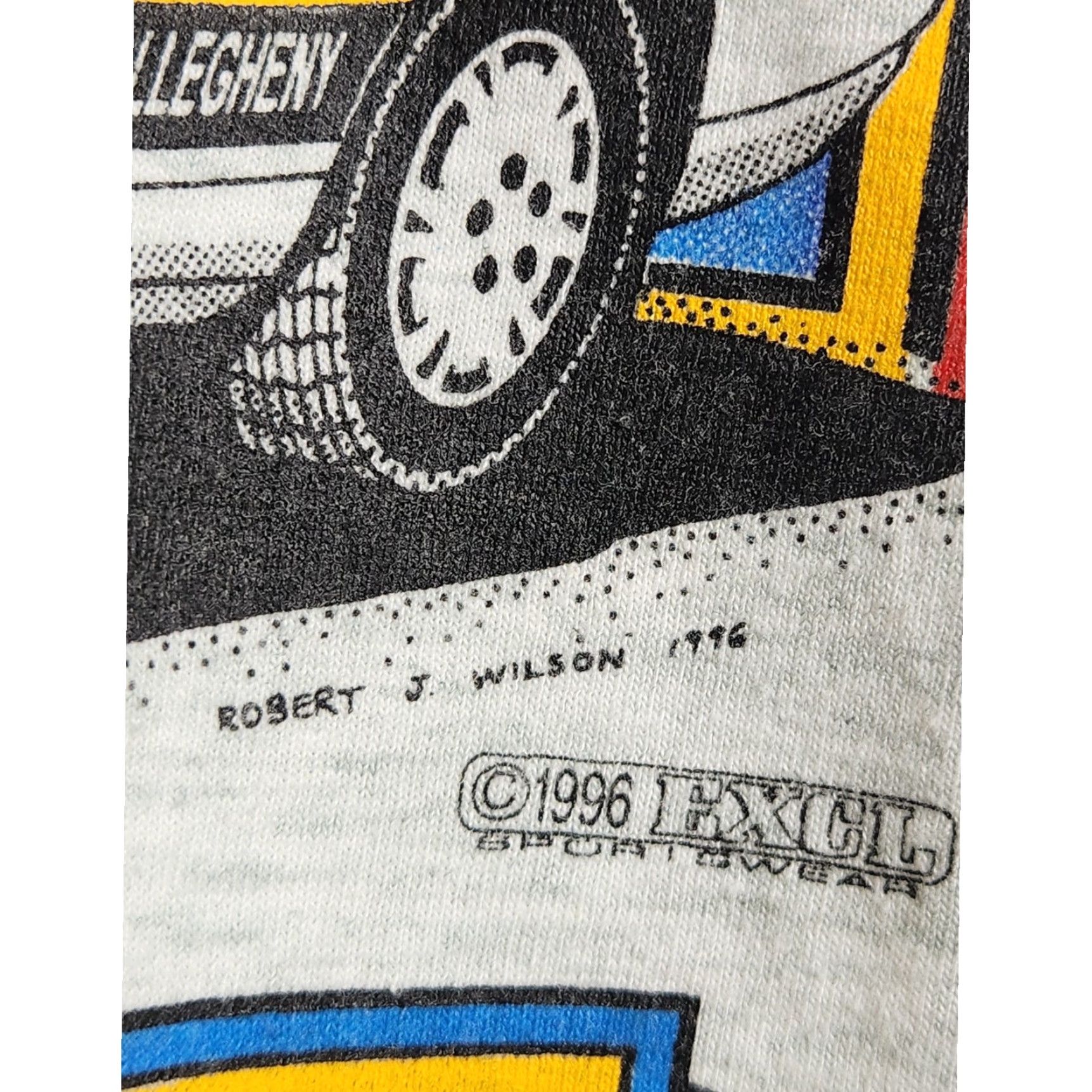 Fruit Of The Loom VINTAGE Allegheny Bureau Police Art Car Horse Gray Large Shirt Unisex Adults 90s Size US L / EU 52-54 / 3 - 3 Thumbnail