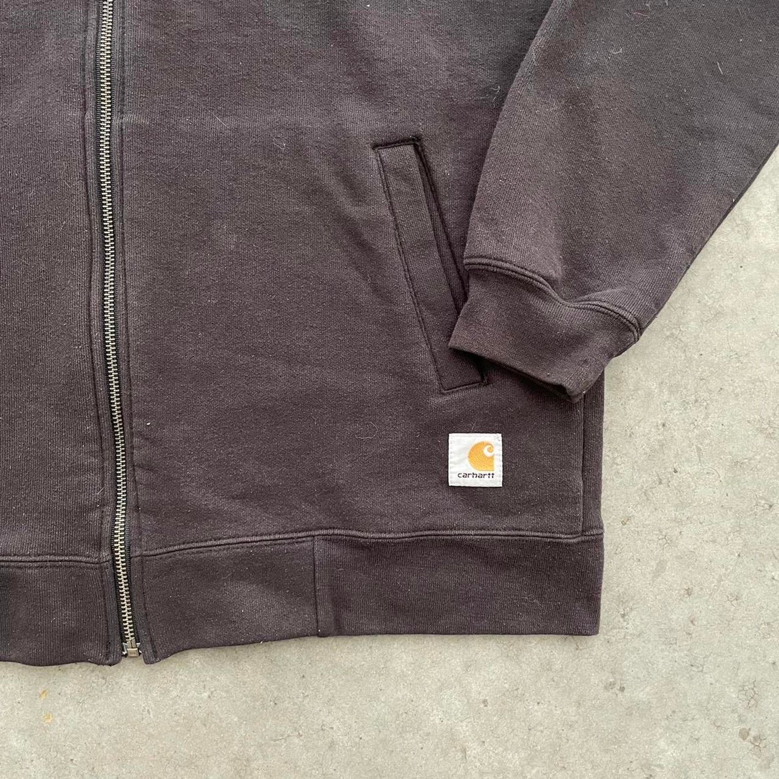 Carhartt Vintage Carhartt Black Zip-Up Sweater Size US L / EU 52-54 / 3 - 2 Thumbnail