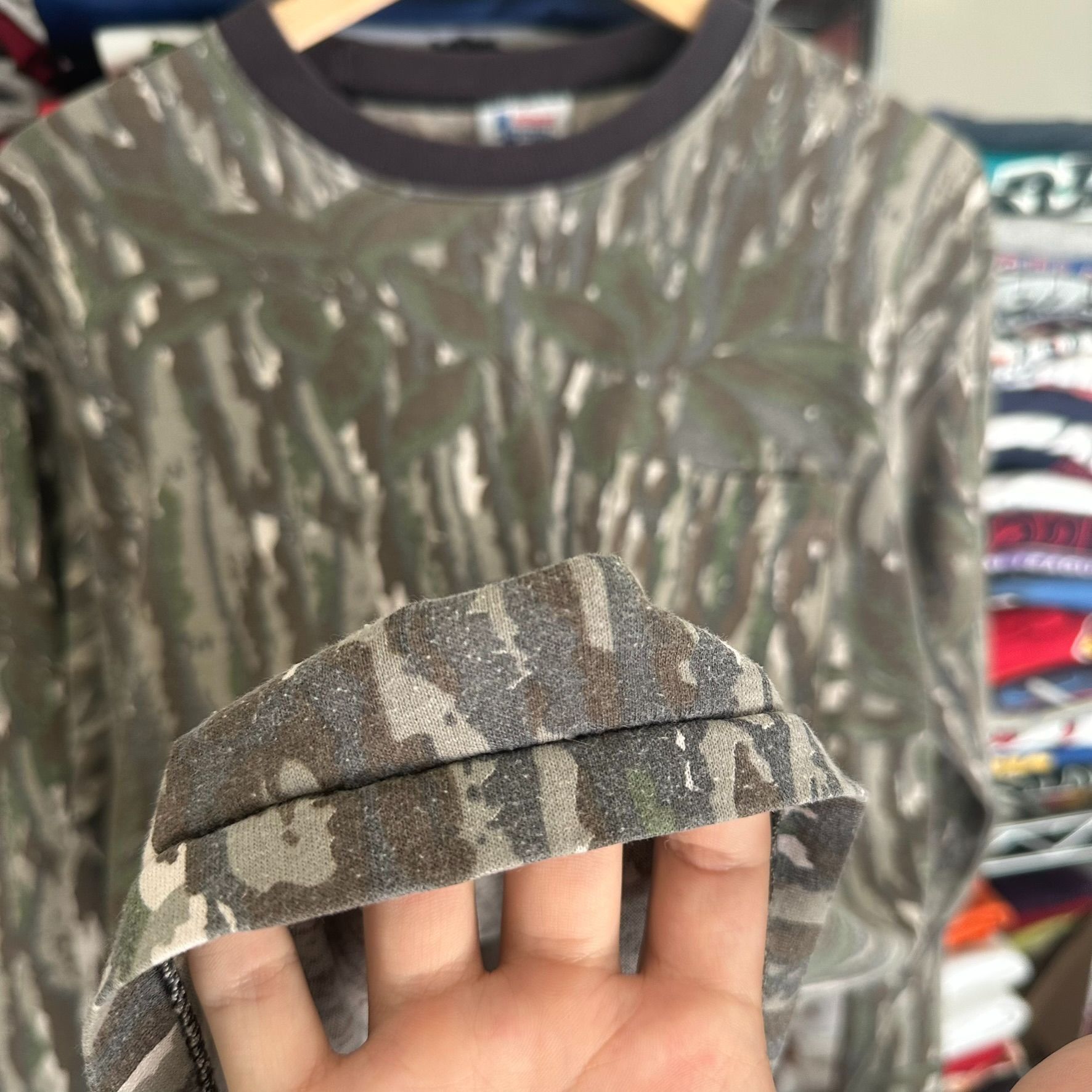 Realtree Vintage 80s Realtree Bark Camo T-Shirt Long Sleeve Single St Size US L / EU 52-54 / 3 - 4 Thumbnail