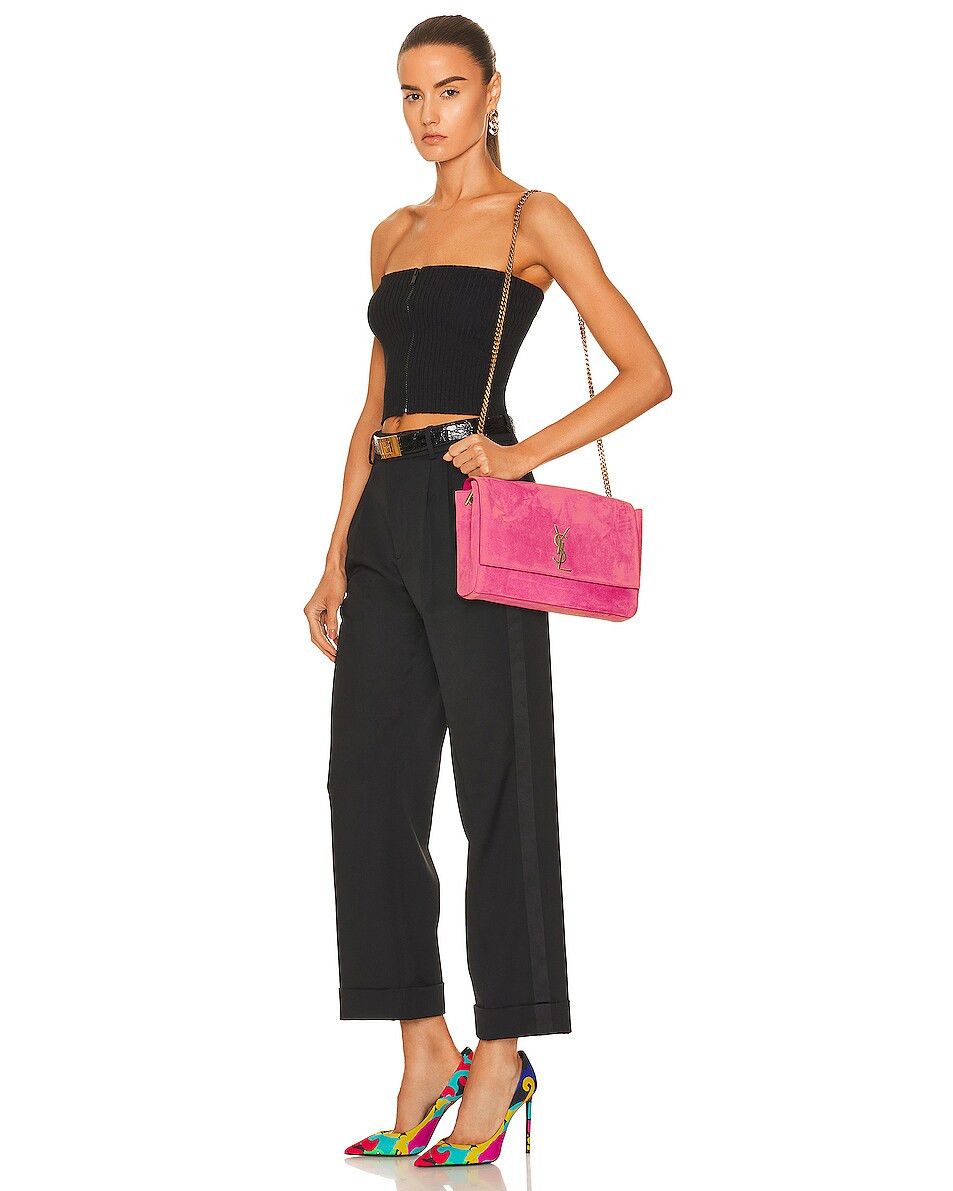 Saint Laurent Paris o1bcso1str0325 Size: OS/Reversible Medium Kate in Pink Size ONE SIZE - 8 Thumbnail
