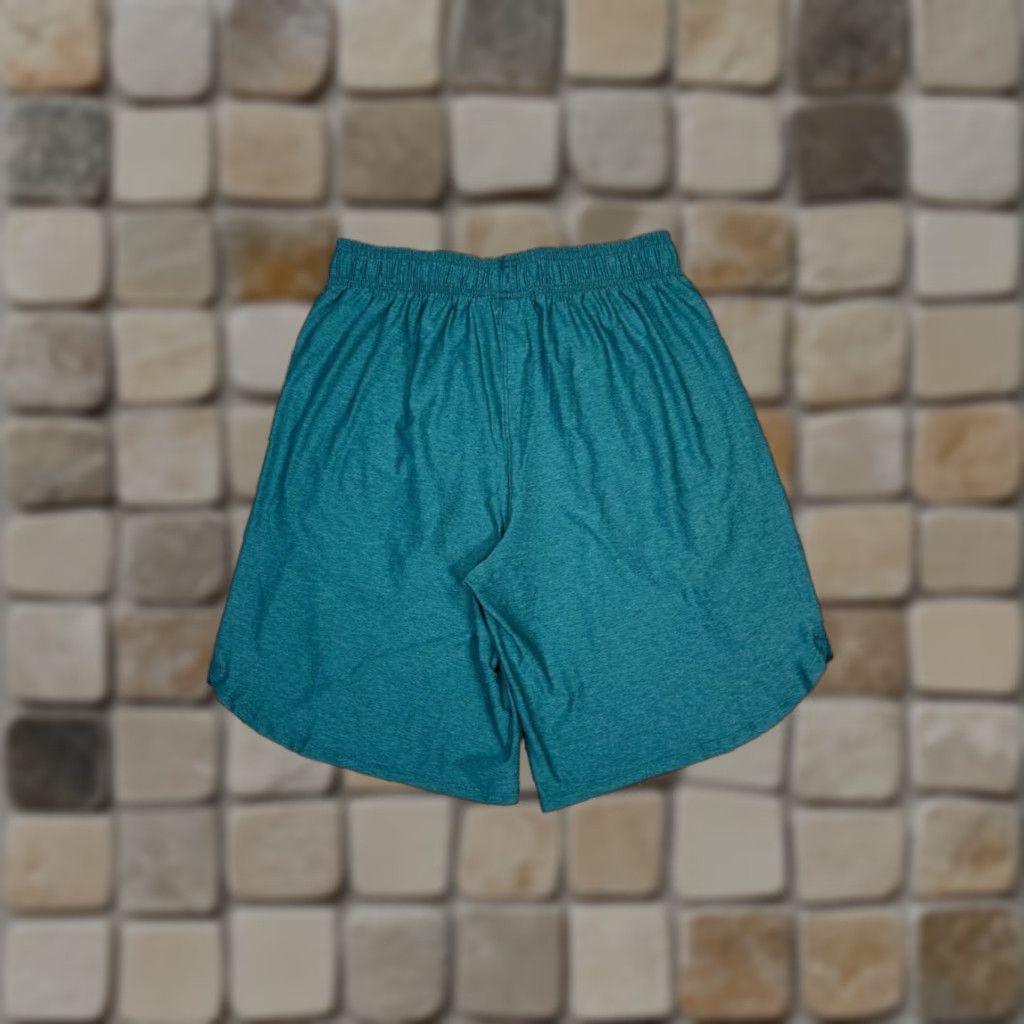Under Armour Under Armour Train Shorts Mens Medium Green Logo Stretch Breathable Pockets Drawstring Regular Fit 9in Inseam Size US 31 - 1 Thumbnail