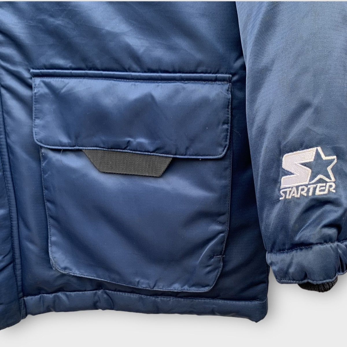 NFL VINTAGE 90s STARTER DALLAS COWBOYS JACKET EMBROIDERED LOGO Size US L / EU 52-54 / 3 - 9 Thumbnail