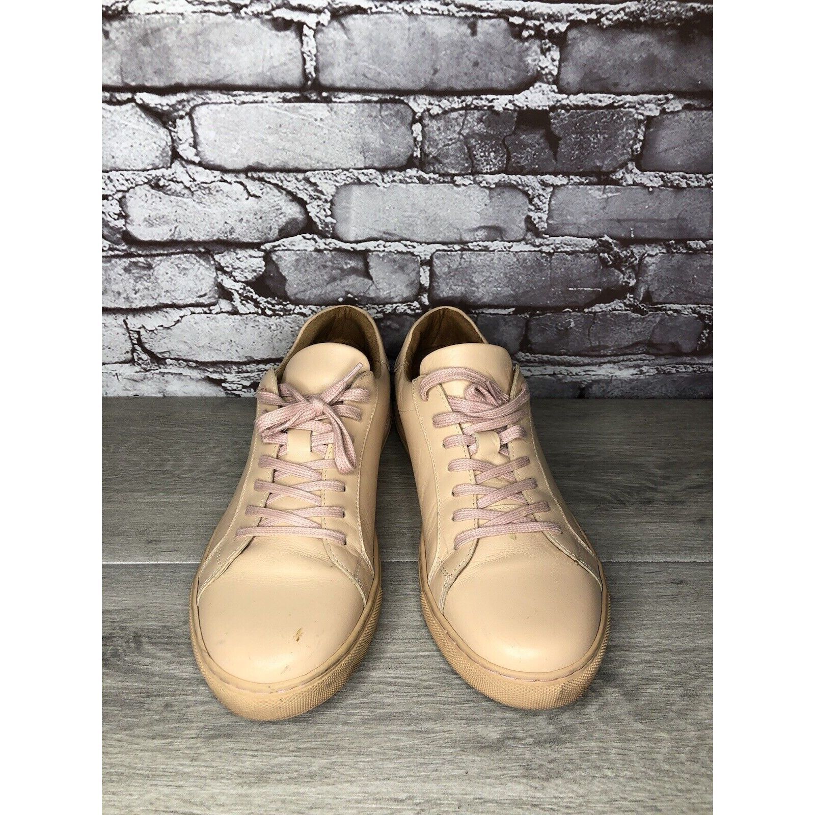 Other Romero And Mcpaul Dusty Pink Leather Lace Up Portugal Shoes Size US 12 / EU 45 - 16 Thumbnail