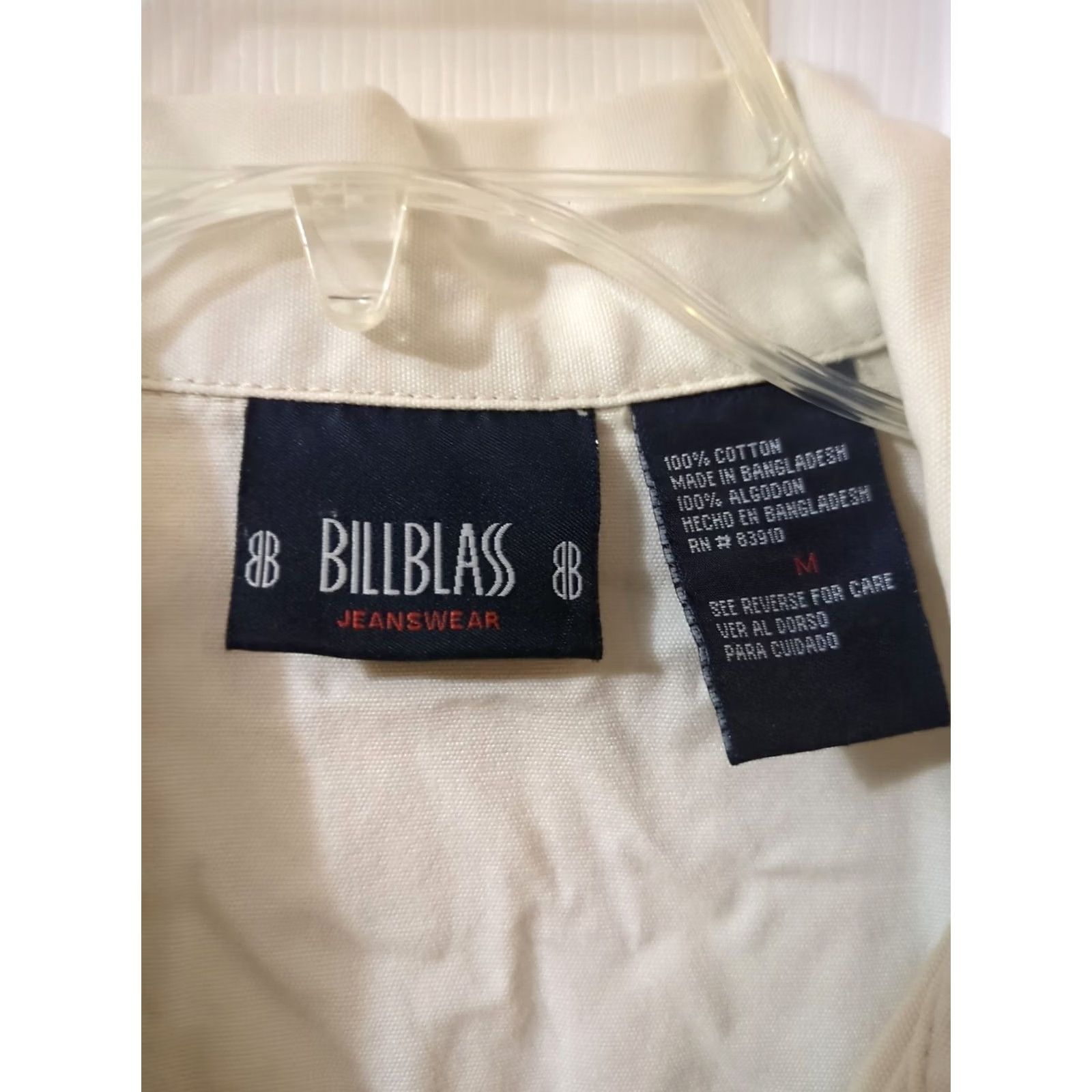 Bill Blass Bill Blass Jeanswear Jacket Womens M Cream Denim Pockets Cotton Ivory Casual Denim Jacket Mens Womens? Size 32" / US 10 / IT 46 - 2 Thumbnail
