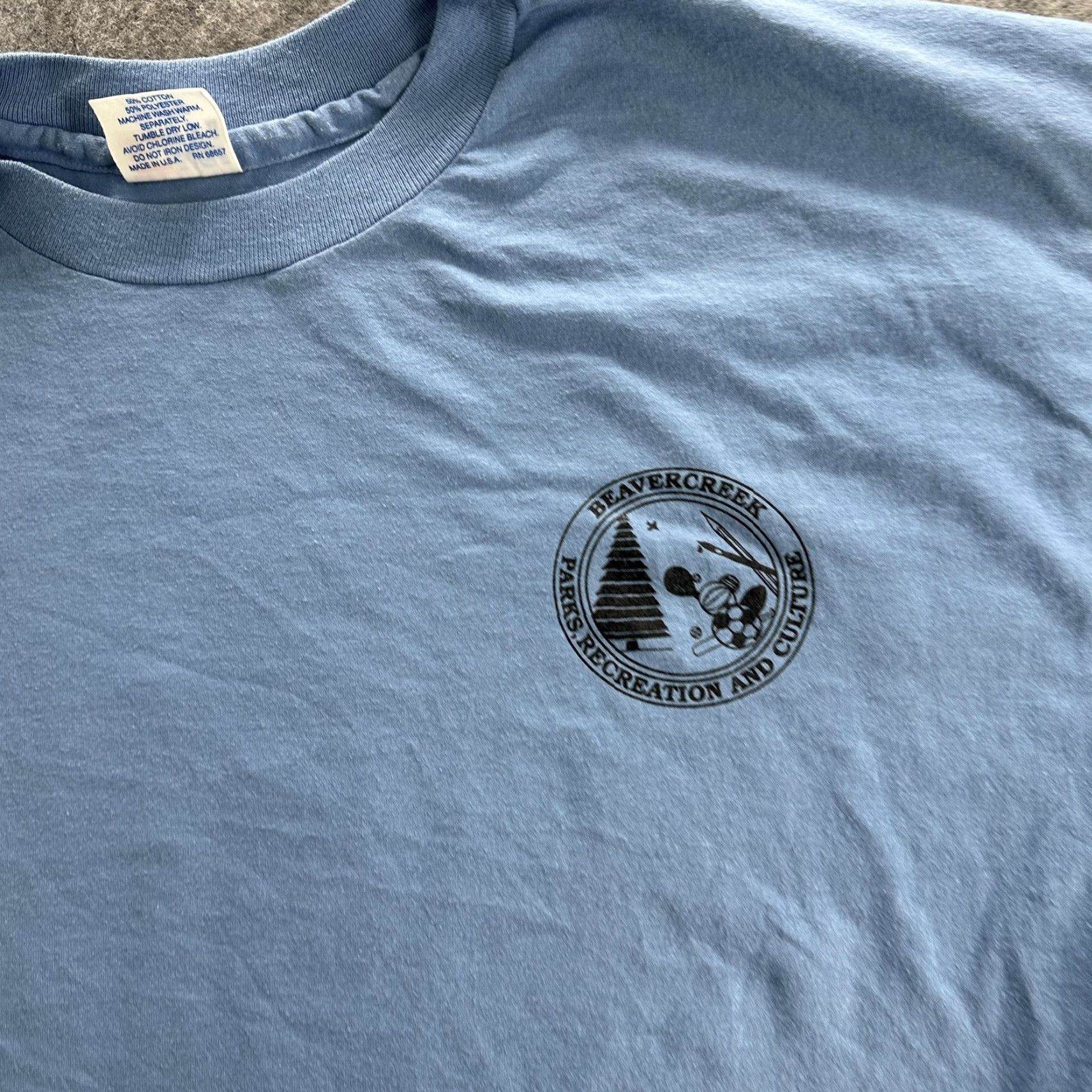 Vintage VINTAGE Beavercreek Parks Shirt Mens 2XL Eagle USA Recreation 90s Tee Blue Crew Neck Short Sleeve Graphic Print Sports Shirt Mens 2XL United States Size US XXL / EU 58 / 5 - 5 Thumbnail