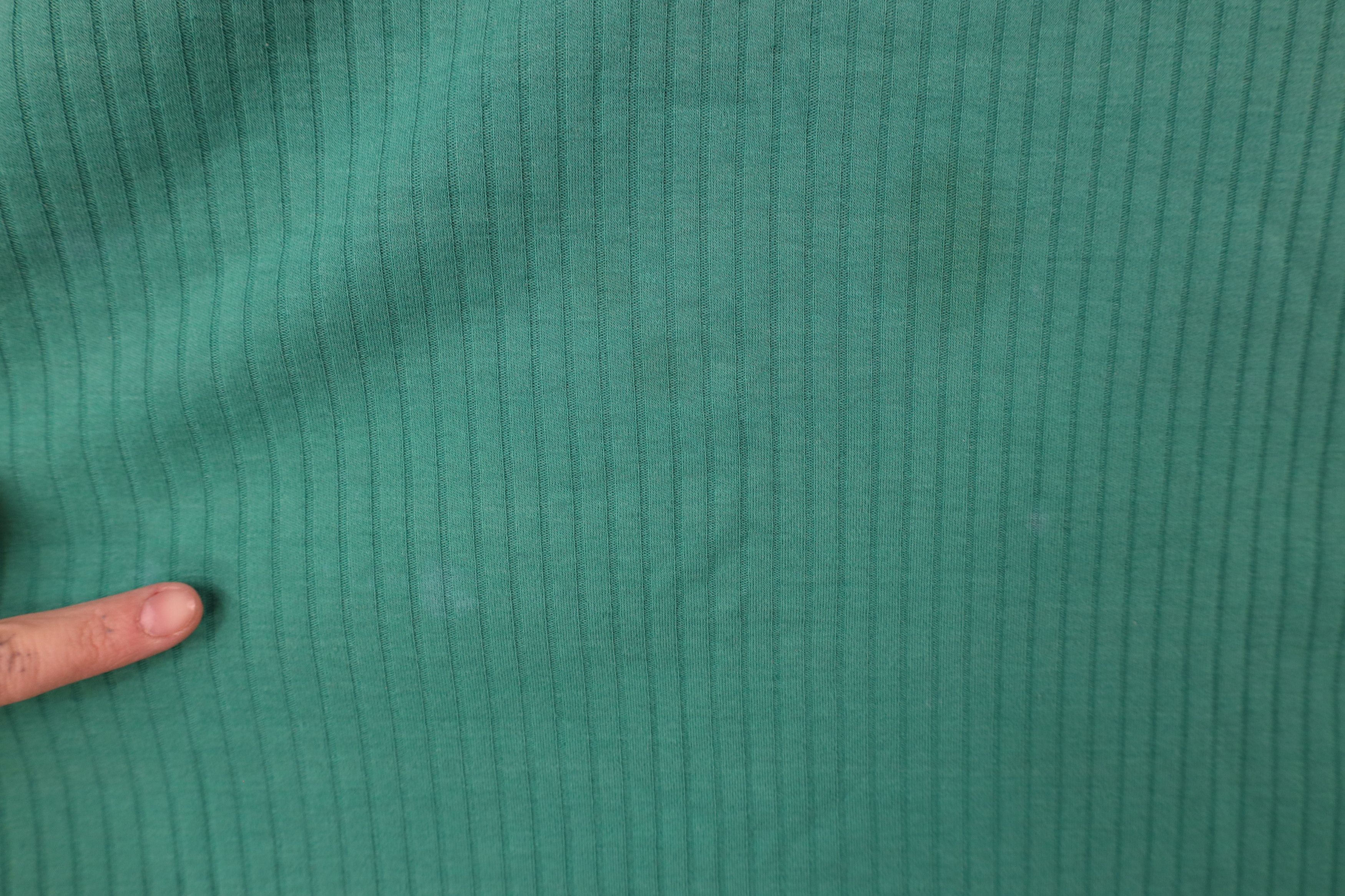 Fila × Vintage Vintage 90s Fila Spell Ribbed Knit Short Sleeve T-Shirt Teal Size US M / EU 48-50 / 2 - 4 Thumbnail
