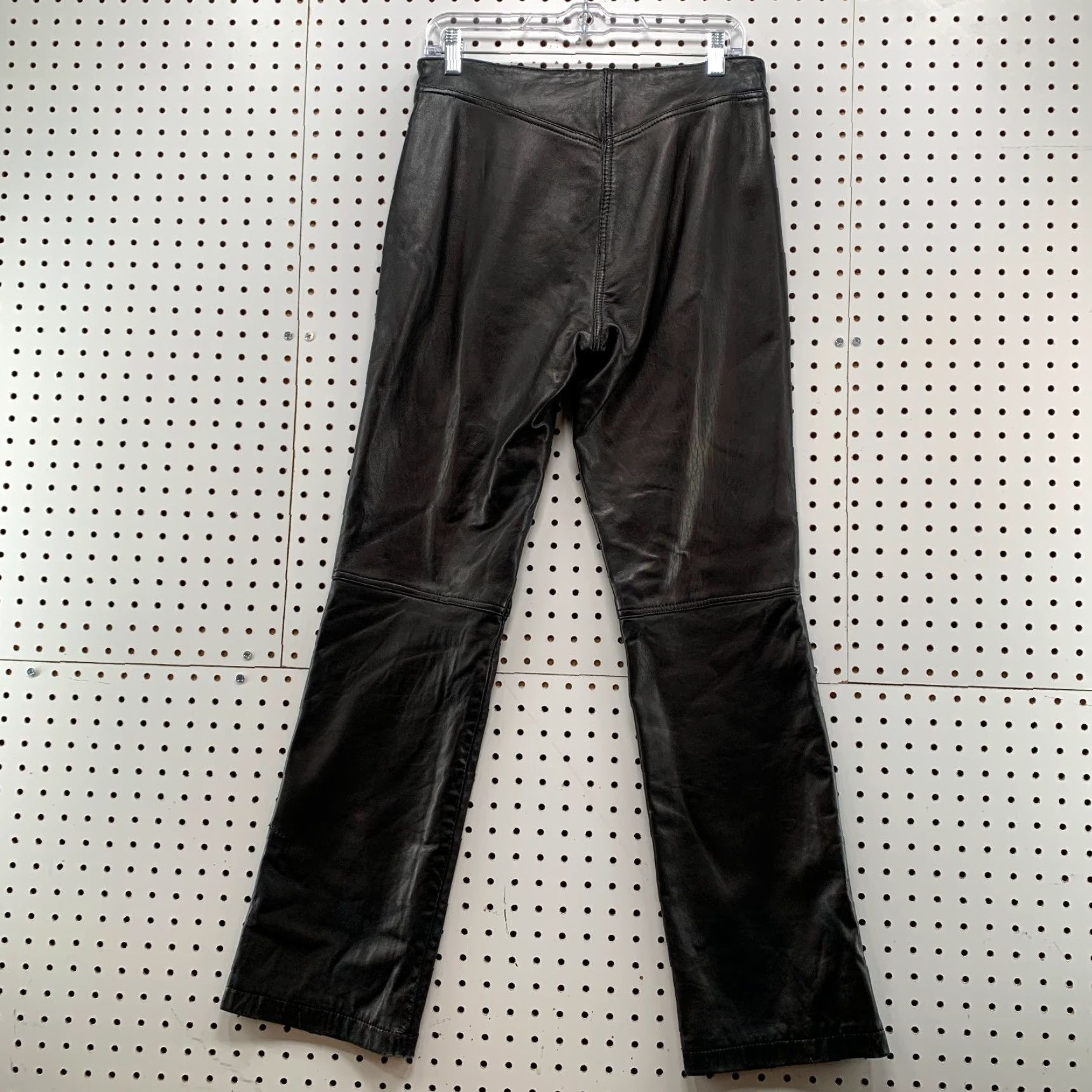 DKNY VINTAGE DKNY Low Rise Leather Pants Womens Size 10 Black 30x31.5 DKNY Pants Women Leather Vintage 10 Black 30x31.5 Size 32" / US 10 / IT 46 - 2 Thumbnail