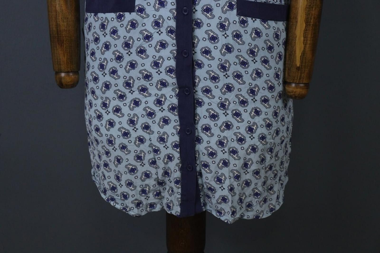 Designer Claudie Pierlot Multicolor Floral Silk Shirt Dress Size 36 Size M / US 6-8 / IT 42-44 - 3 Thumbnail