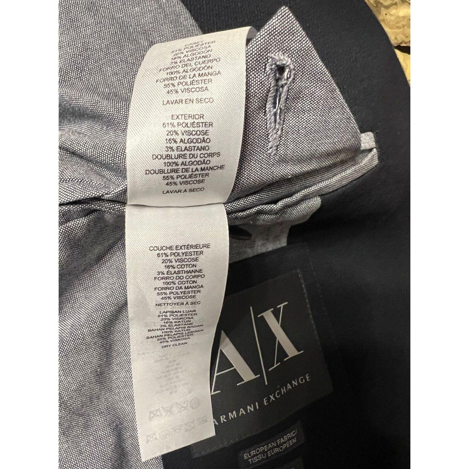 Armani Exchange Armani Exchange Black Blazer Jacket Mens Size XL AX Size 46L - 6 Thumbnail