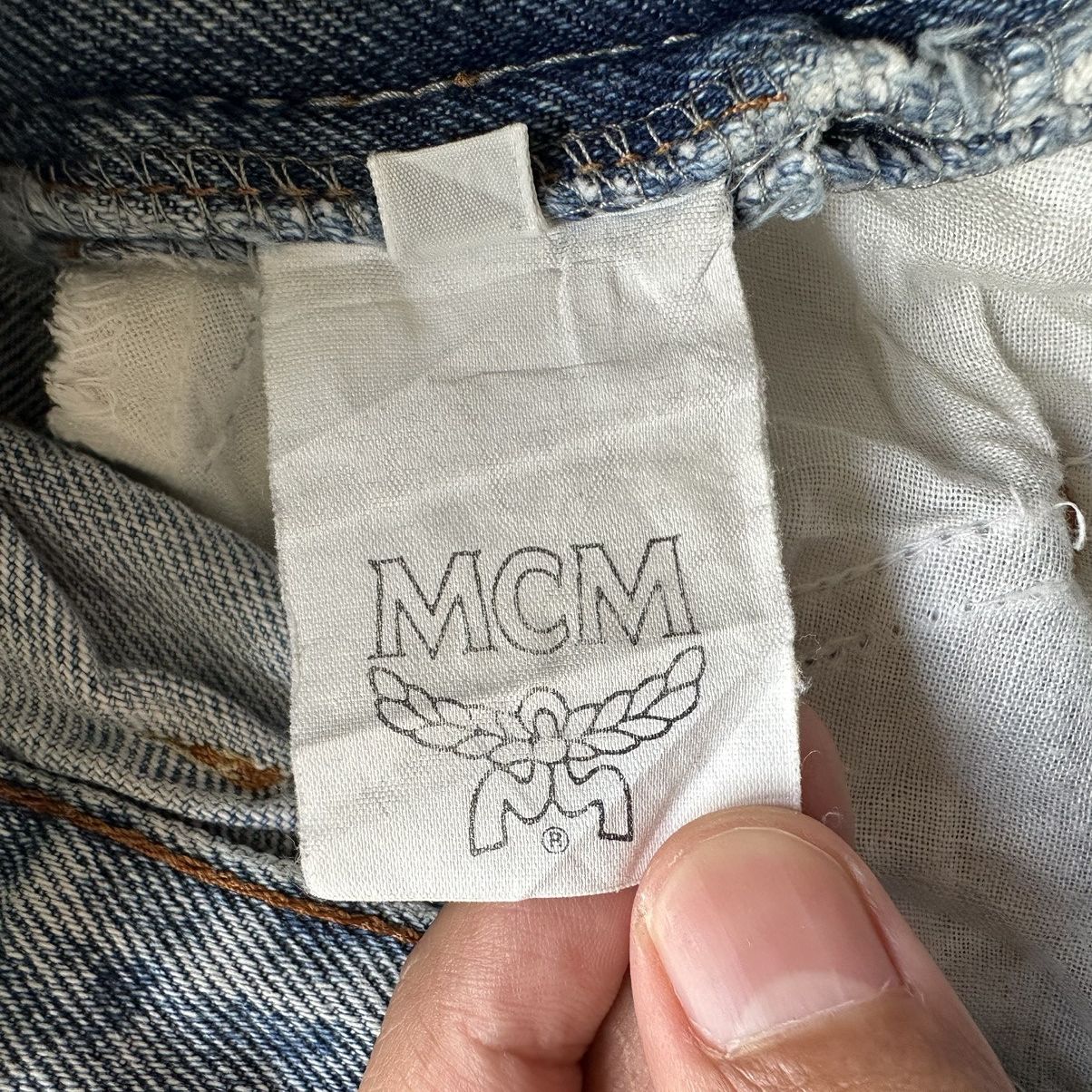 MCM Vintage MCM Distressed Denim Faded Jean Pant W27 Size US 27 - 7 Thumbnail