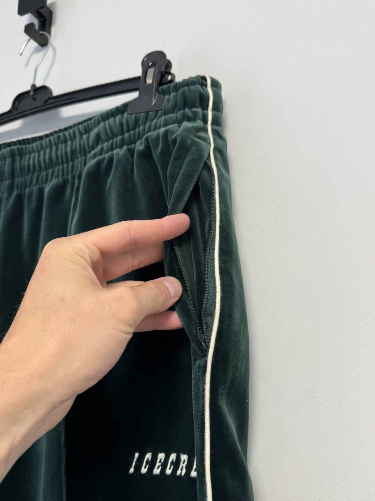 Billionaire Boys Club Billionaire Boys Club ICE CREAM Velour Track Pants Green Size US 34 / EU 50 - 7 Thumbnail