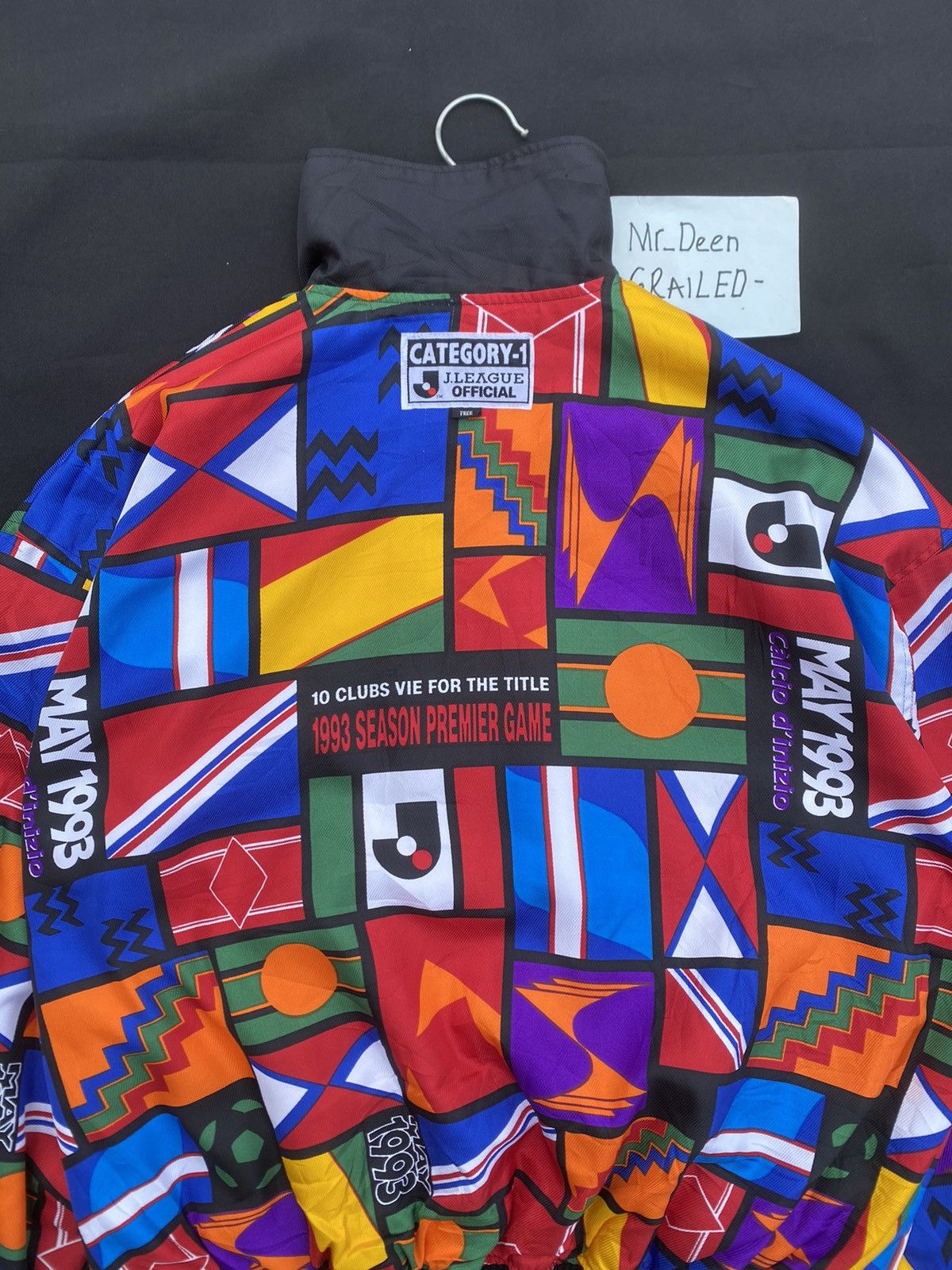 Japanese Brand Vtg 93s J.League Inaugural Seasons Reversible Bomber Jacket Size US L / EU 52-54 / 3 - 12 Thumbnail