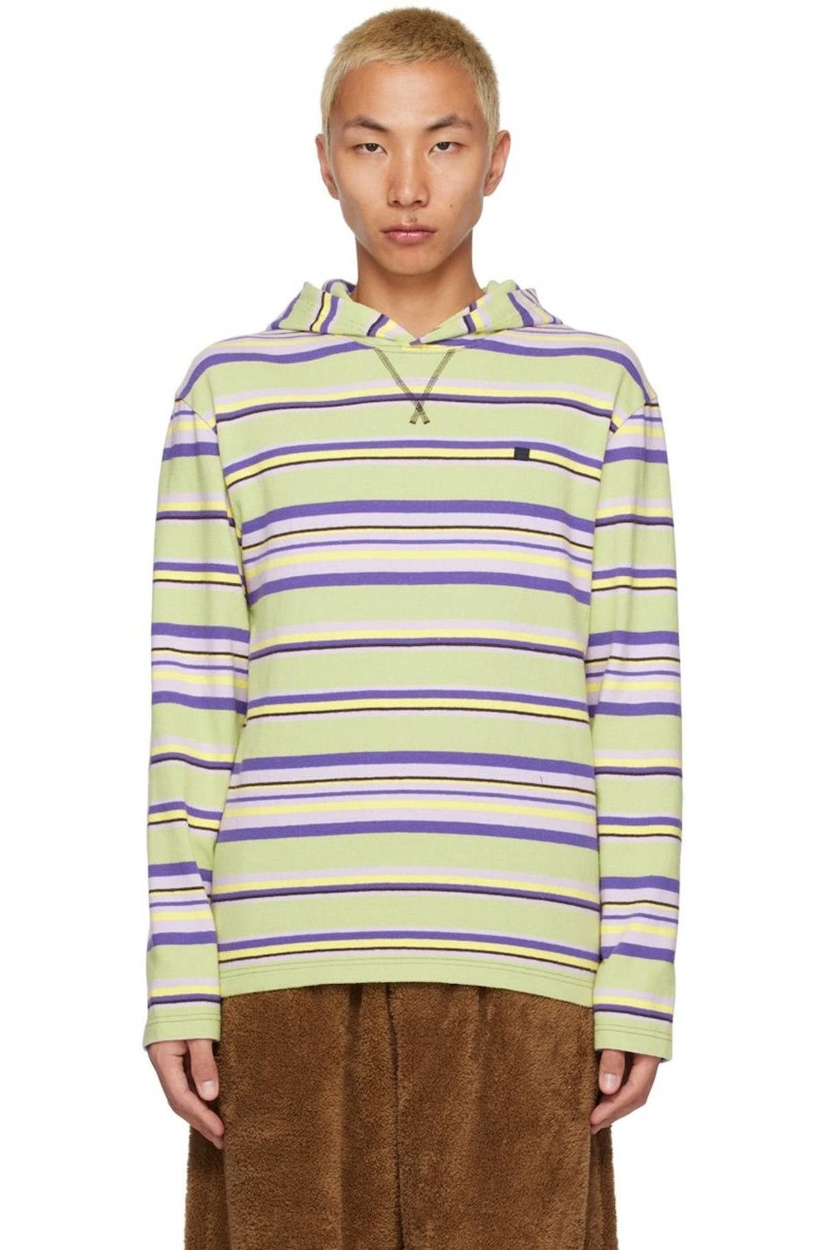 Acne Studios Acne-Studios Striped Hoodie Size US M / EU 48-50 / 2 - 4 Thumbnail