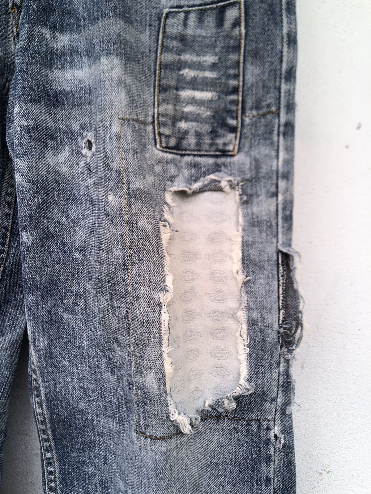 Dickies 🔥Distressed Dickies Denim Panst Size US 33 - 4 Thumbnail