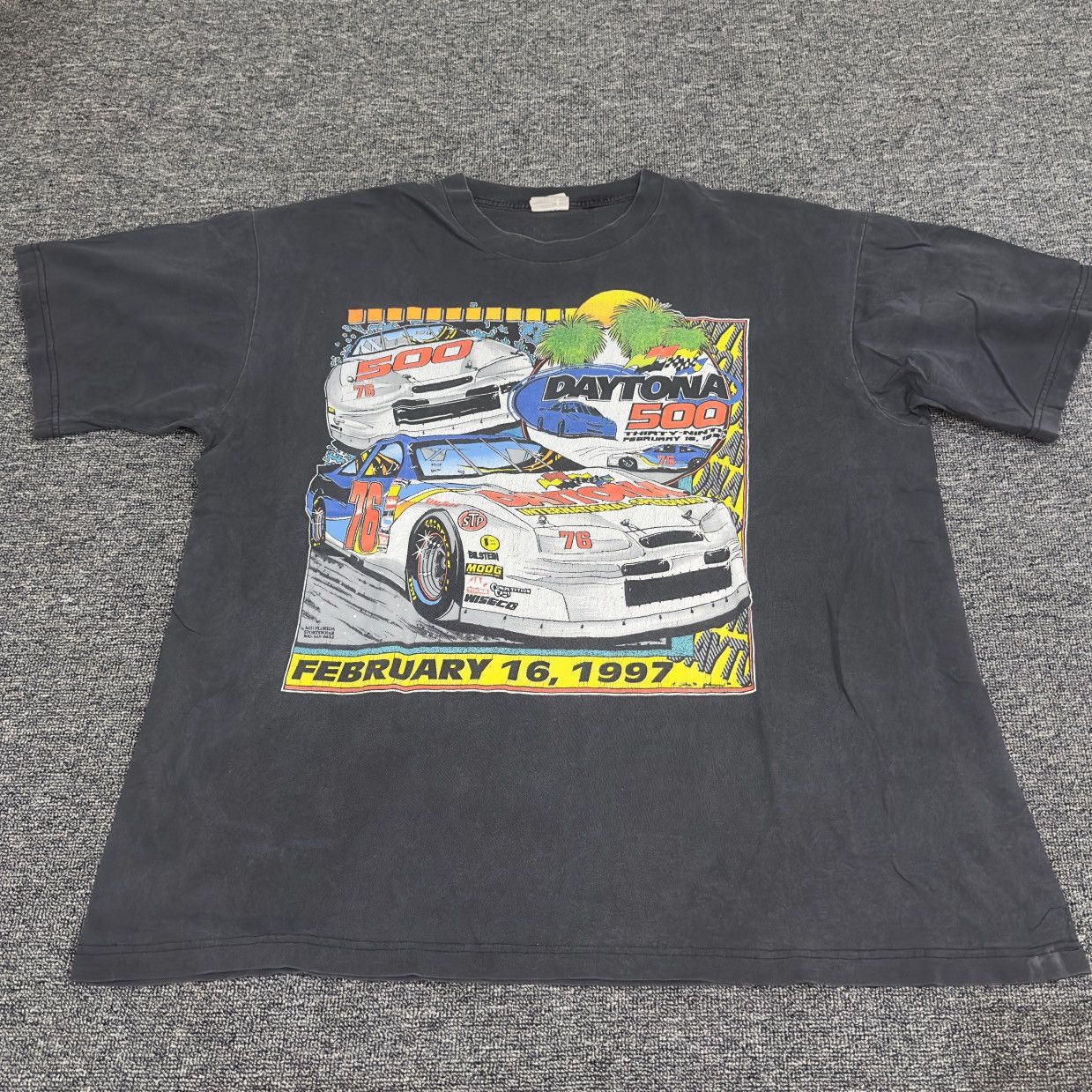 NASCAR × Vintage Vintage Daytona 500 1997 Tee Size US XL / EU 56 / 4 - 1 Thumbnail