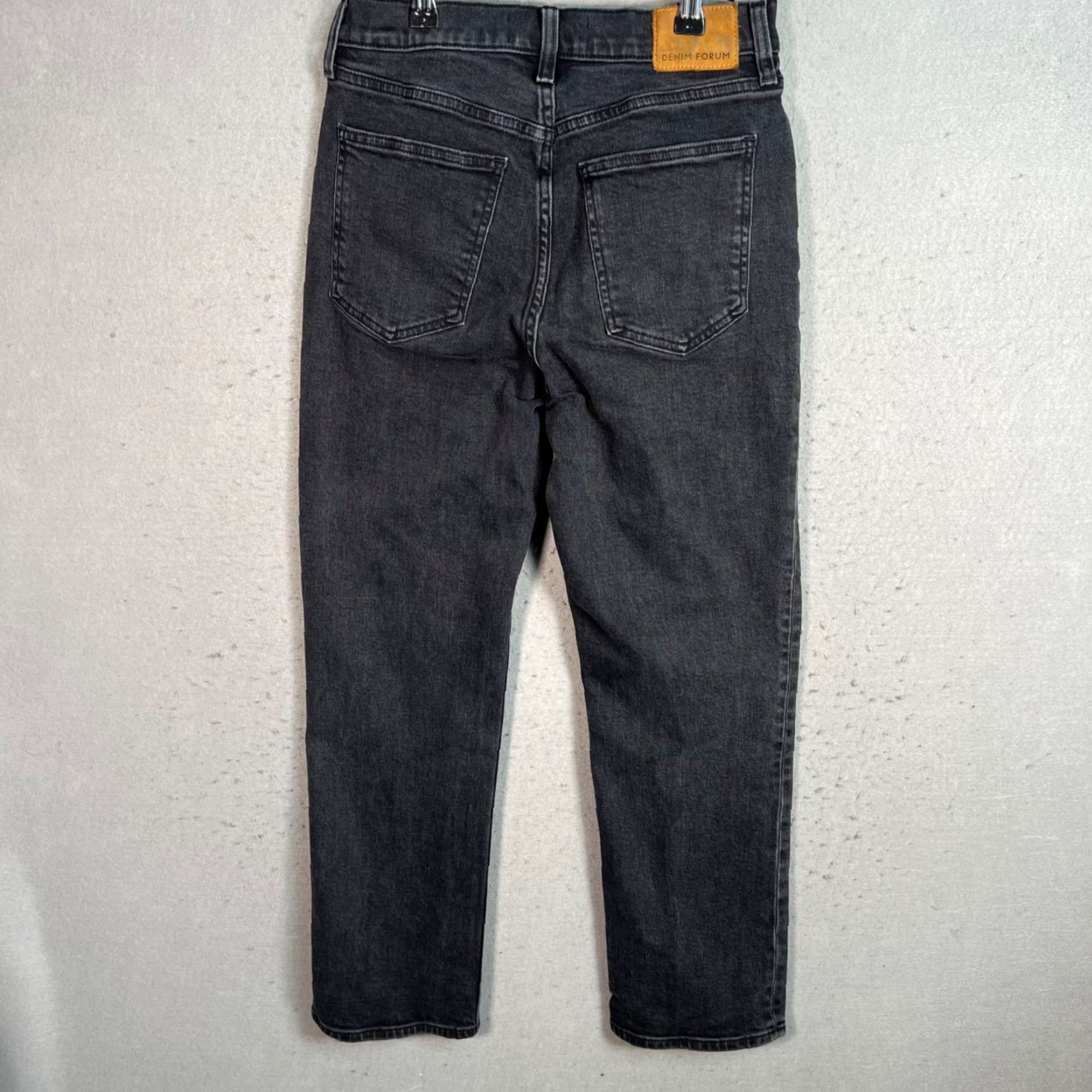 Vintage VINTAGE Denim Forum Arlo High Rise Straight Jeans Women 27 Black Cotton Blend 90s Size 27" / US 4 / IT 40 - 2 Thumbnail