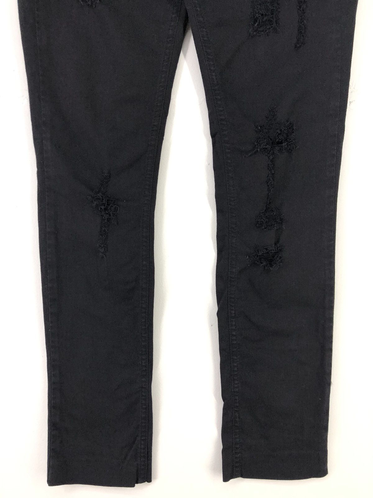 Patrizia Pepe Patrizia Pepe Distressed Black Skinny Jeans Size 26" / US 2 / IT 38 - 12 Thumbnail