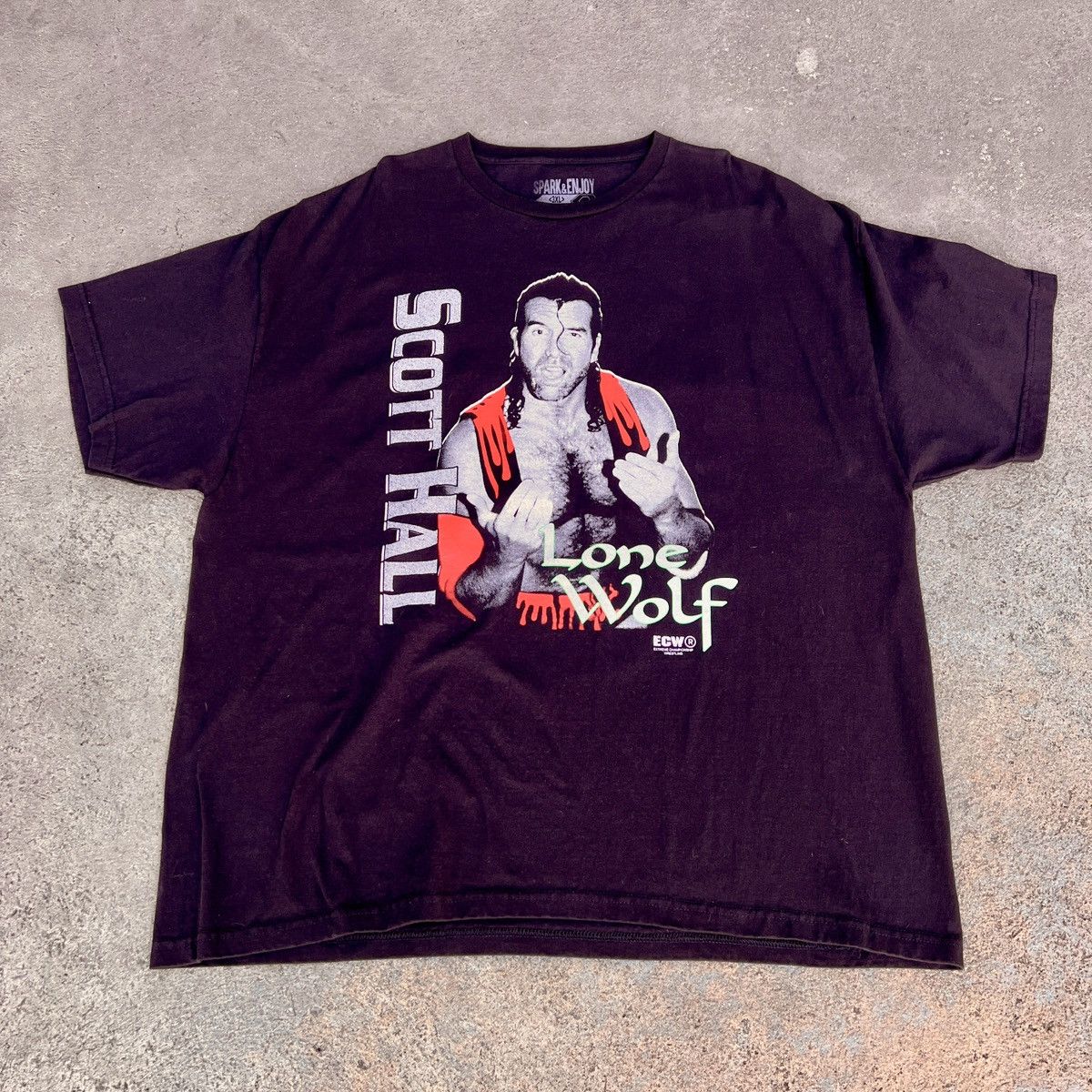 WWE ECW Scott Hall lone wolf Razor Ramon wrestling 3XL Oversized Size US XXL / EU 58 / 5 - 4 Thumbnail