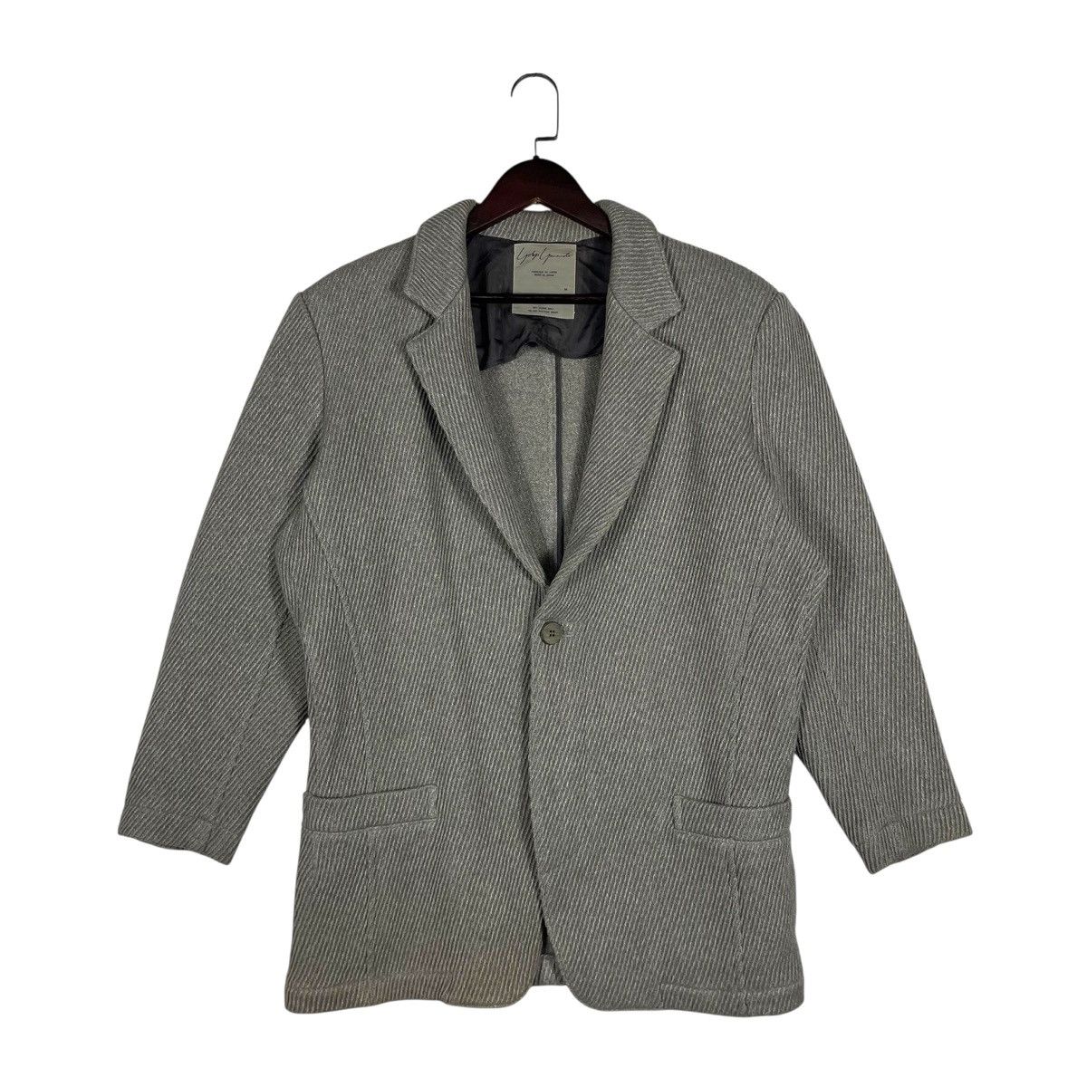 Yohji Yamamoto Vintage Yohji Yamamoto Y's Ribbed Blazer | Archival Japanese Size US M / EU 48-50 / 2 - 1 Thumbnail