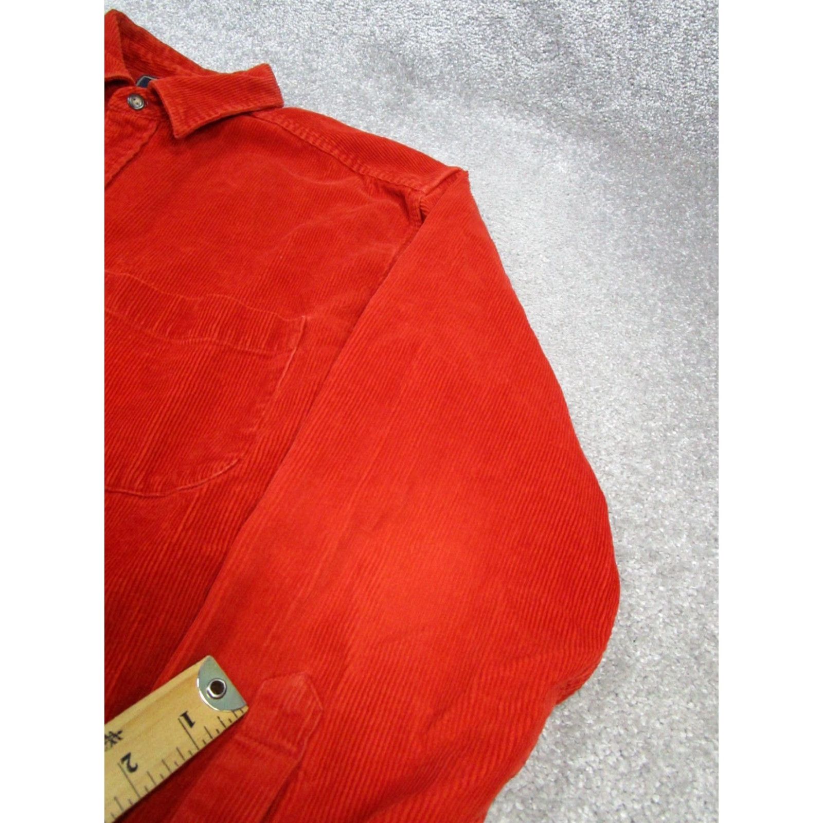 Vintage G.H.Bass & Co. Shirt Mens M Red Cotton Button-Up Long Sleeve Collared Pocketed Regular Button Down Vintage? No Size US M / EU 48-50 / 2 - 5 Thumbnail