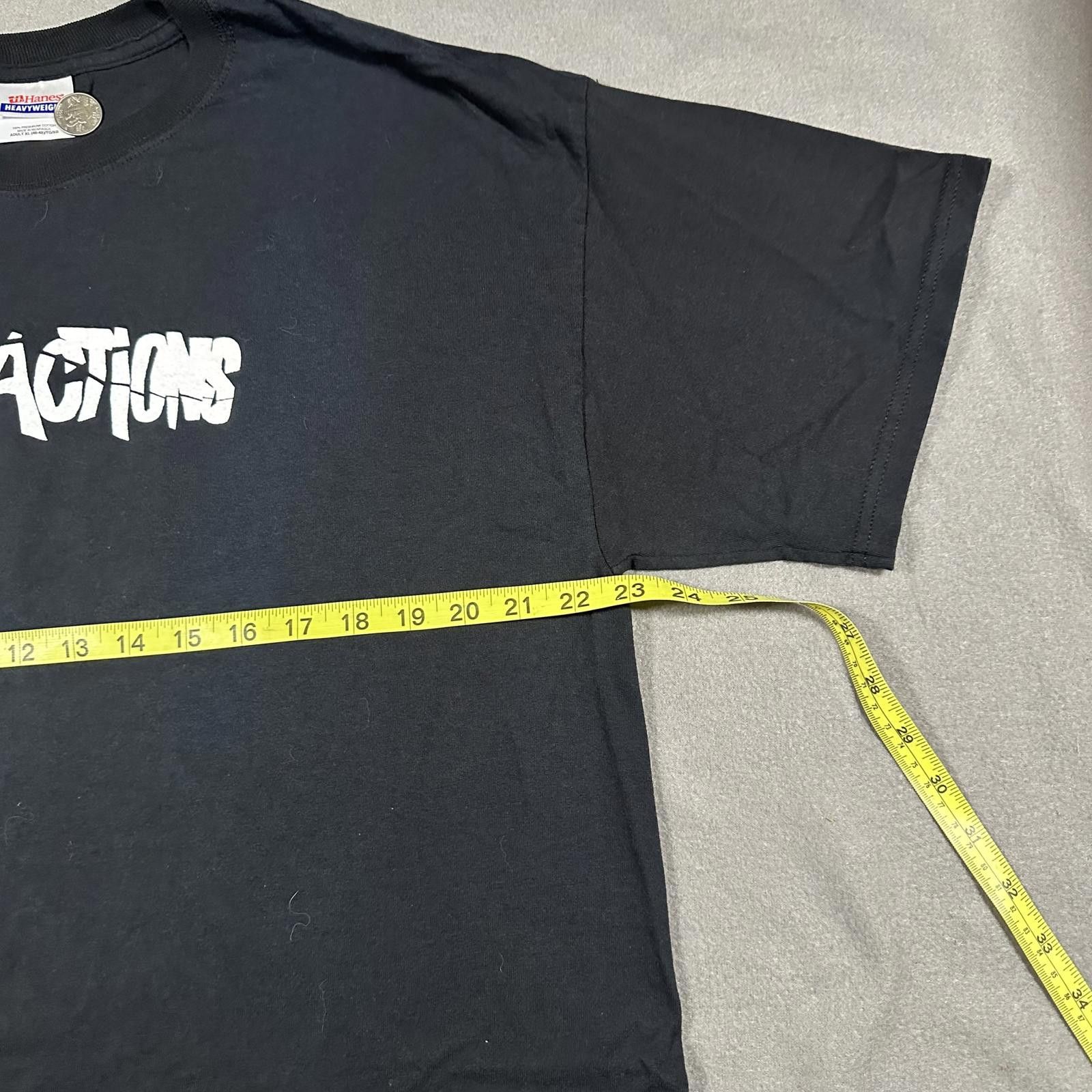Hanes Hanes Men T-Shirt XL Black Contractions Graphic Size US XL / EU 56 / 4 - 5 Thumbnail