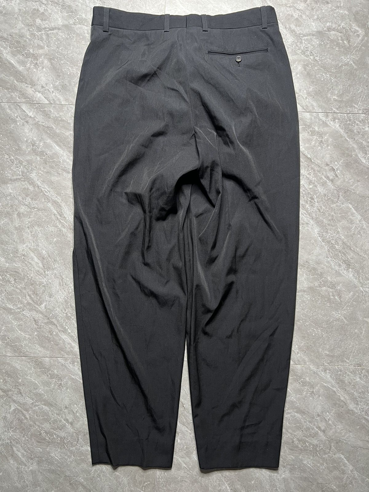 Issey Miyake Issey Miyake F/W 92 Highwaist Wool Nylon Baggy Pants Size US 30 / EU 46 - 2 Thumbnail