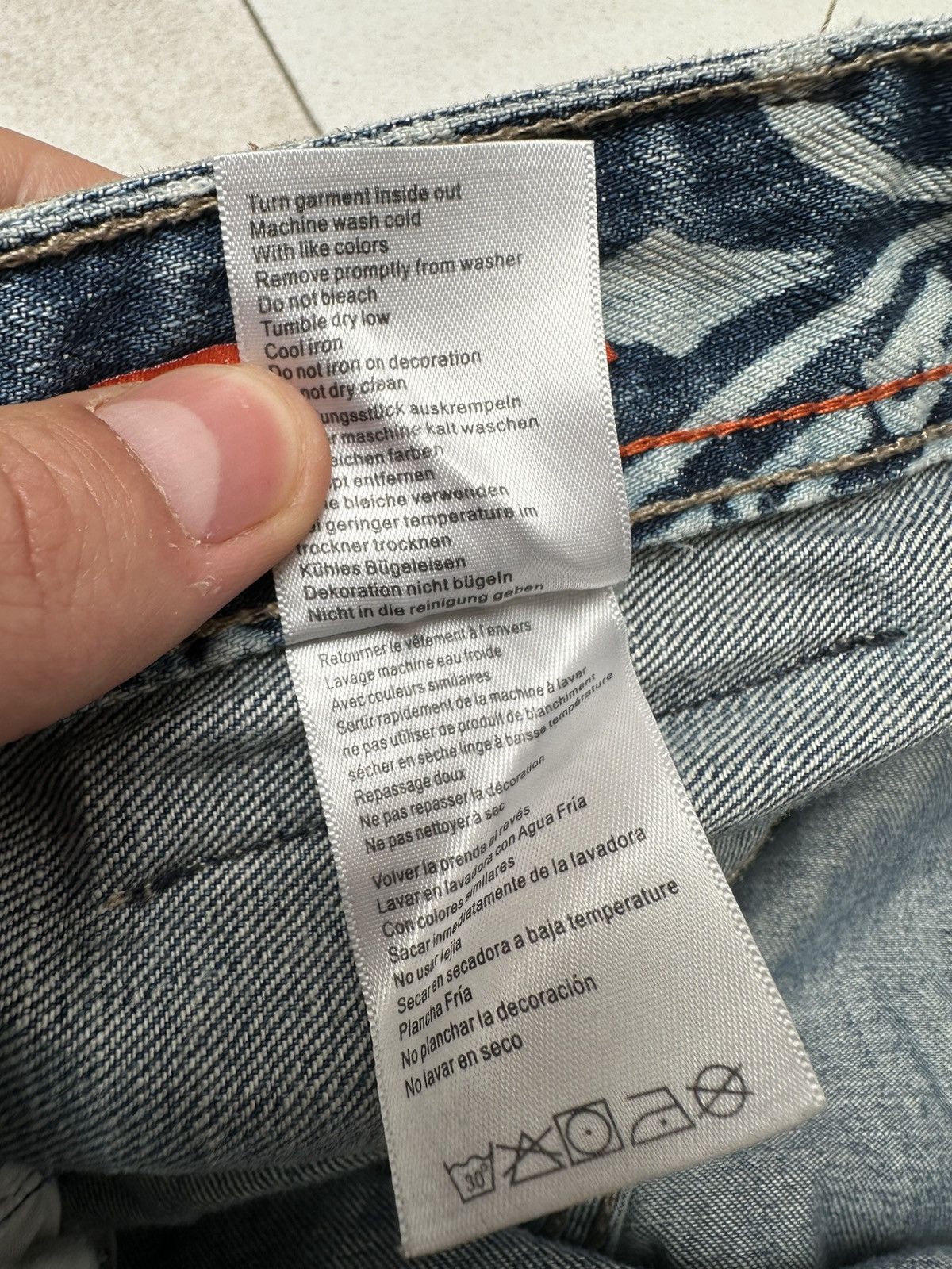 Japanese Brand Sir Benni Miles Baggy Graffiti Denim Shorts-Y2K Streetwear Size US 36 / EU 52 - 10 Thumbnail