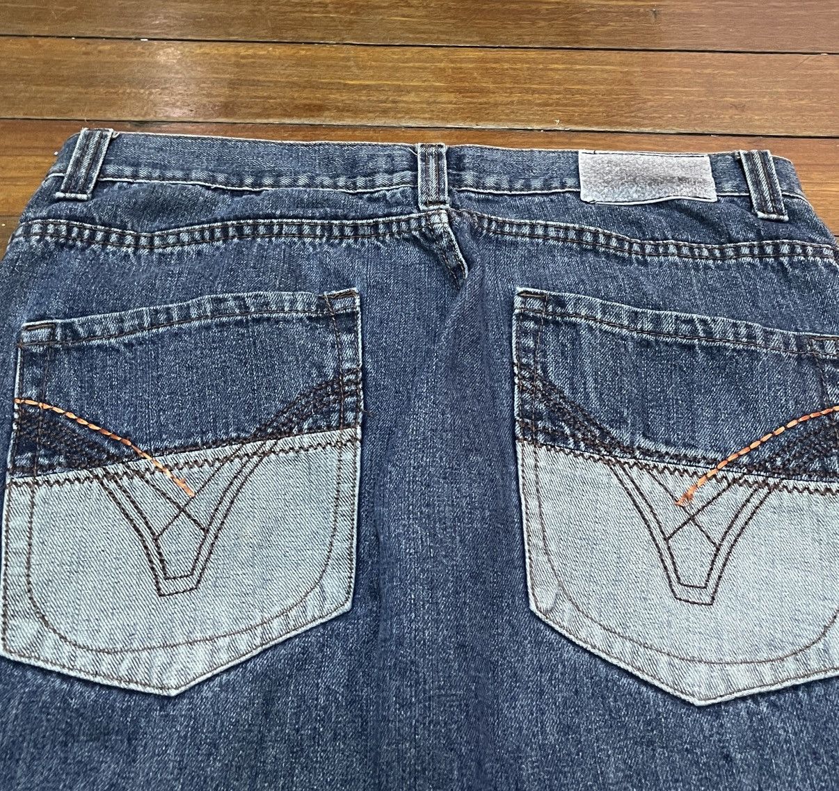 Other Rare Design Vintage Brand NBN Gear Rapper Baggy Jeans 2000s Size US 34 / EU 50 - 4 Thumbnail