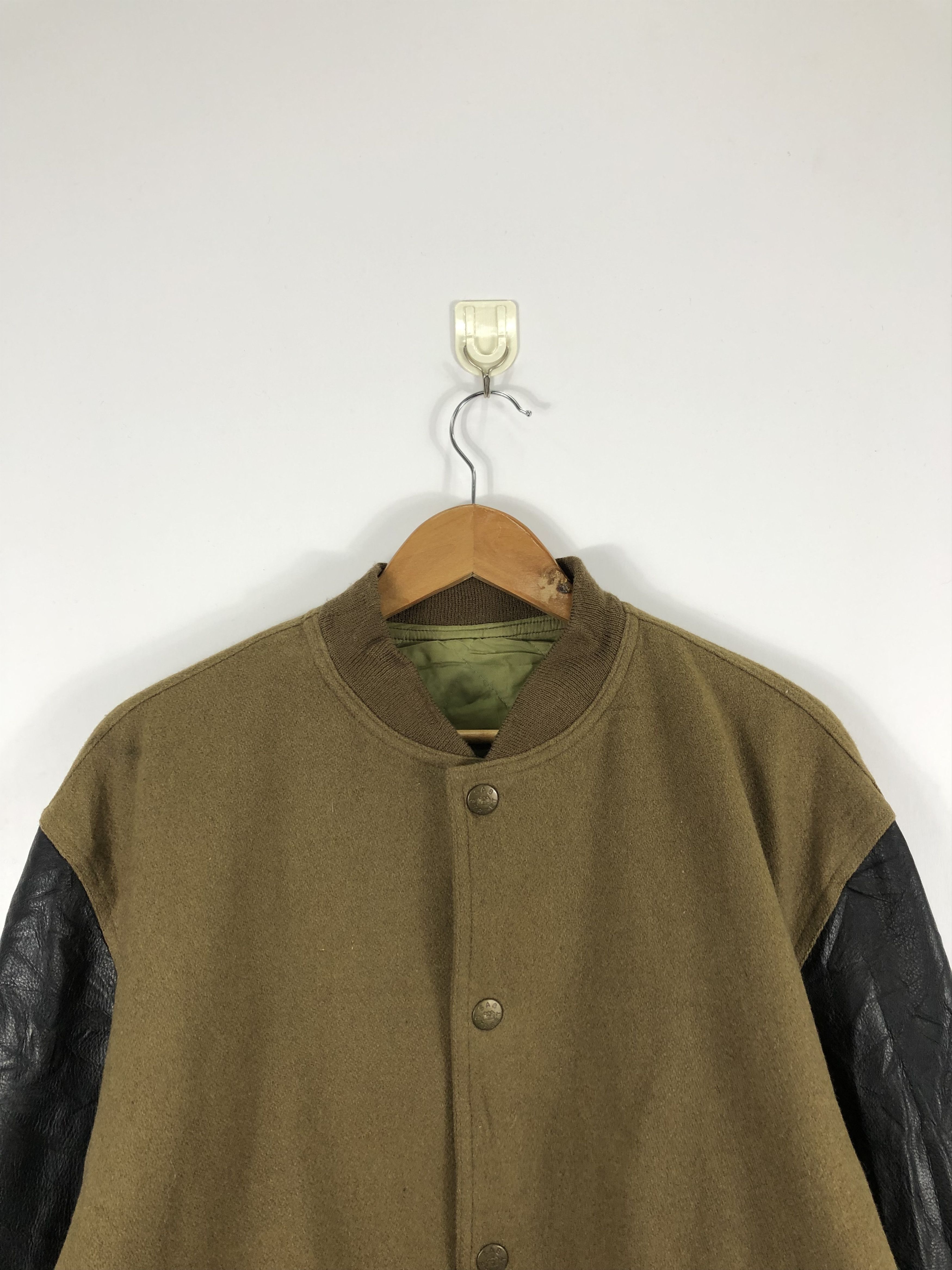 Japanese Brand Vintage 90s Sab Street Varsity Jacket Leather V0251 Size US L / EU 52-54 / 3 - 4 Thumbnail