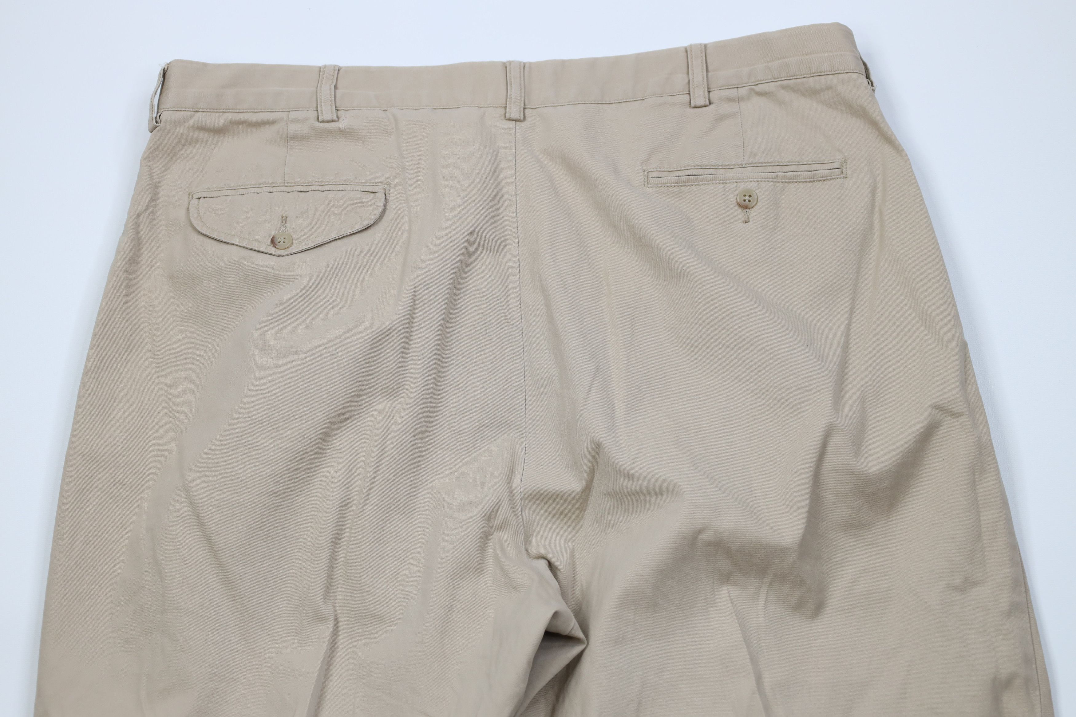 Polo Ralph Lauren Vintage 90s Ralph Lauren Wide Leg Chino Pants Beige Cotton Size US 38 / EU 54 - 11 Thumbnail