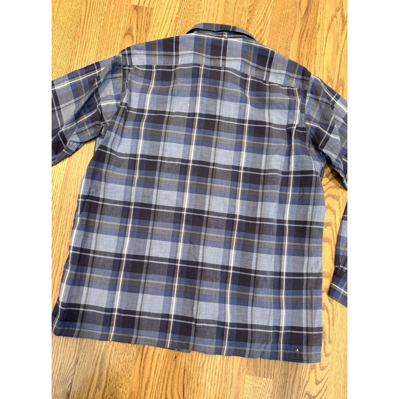 Arrow VINTAGE Arrow Loop Collar Shirt Men’s M Blue Plaid Rockabilly Vtg Size US M / EU 48-50 / 2 - 6 Thumbnail