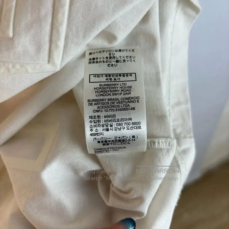 Burberry Burberry Men's Beige Cotton Logo Short Sleeve T. Size US S / EU 44-46 / 1 - 7 Thumbnail