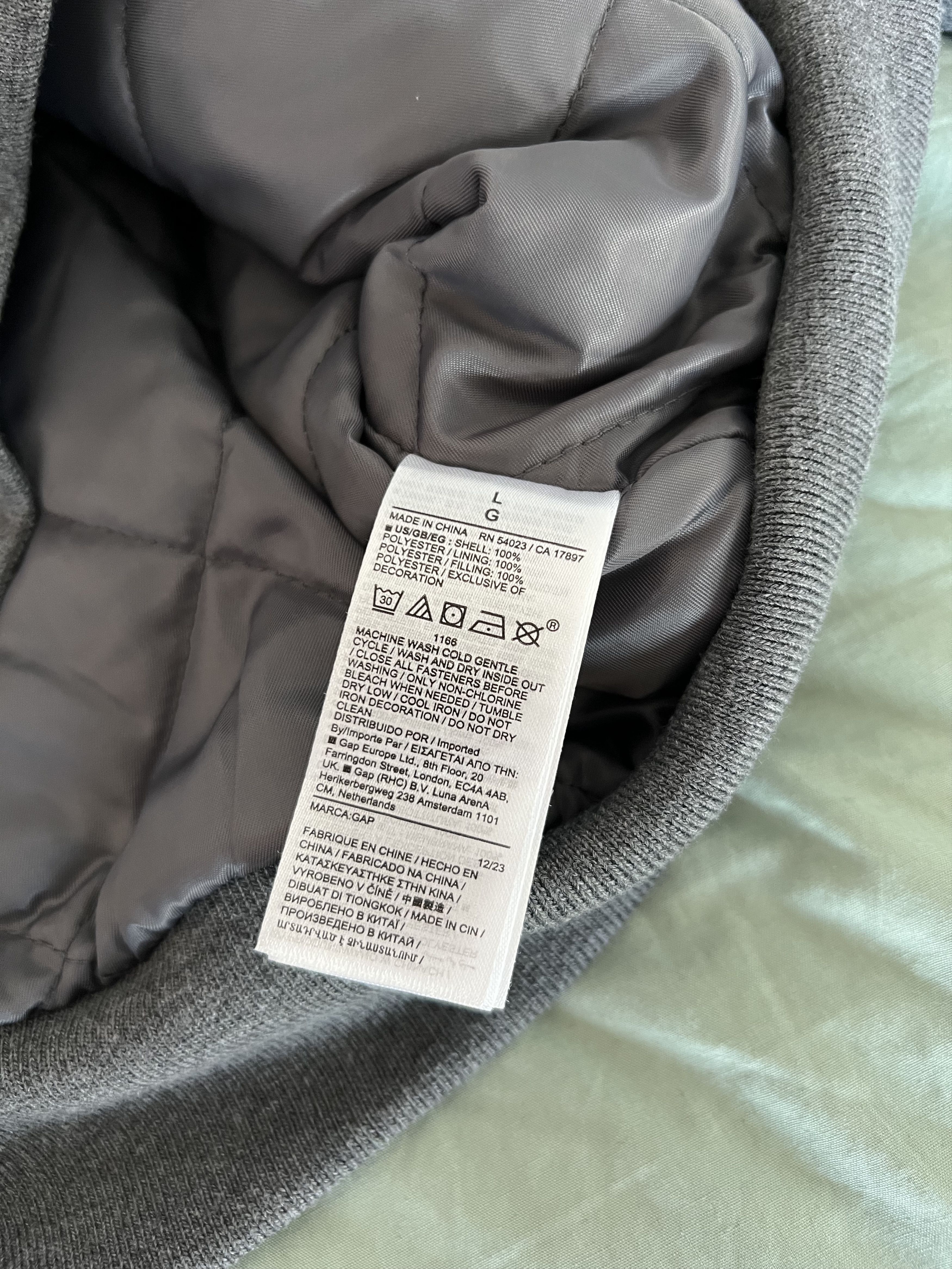 Gap × Palace Gap Palace Varsity Jacket in Grey Size US L / EU 52-54 / 3 - 10 Thumbnail