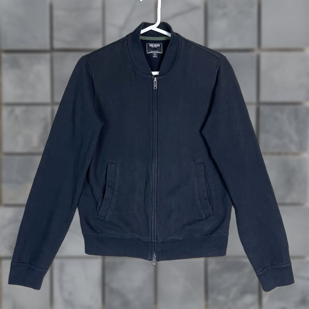 Todd Snyder Todd Snyder Jacket Mens Small Black 2014 Varsity Full Zip Casual Logo Adult Size US S / EU 44-46 / 1 - 1 Thumbnail