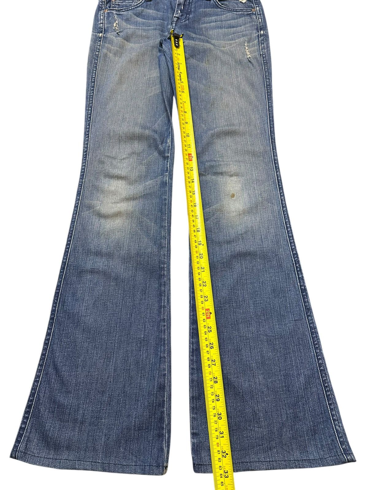 Japanese Brand Vintage Japanese Brand Blue Faded Wash Style Flare Jeans Size US 29 - 13 Thumbnail