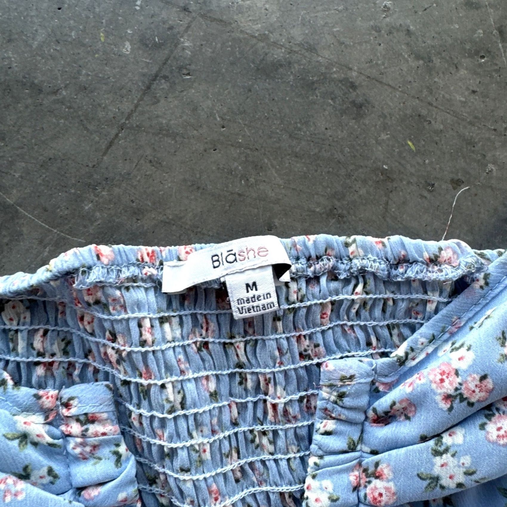 Vintage VINTAGE Y2K Mini Floral Corset Off Shoulder Periwinkle Mini Crop Blouse Medium Women Blouse M Purple Size M / US 6-8 / IT 42-44 - 3 Thumbnail
