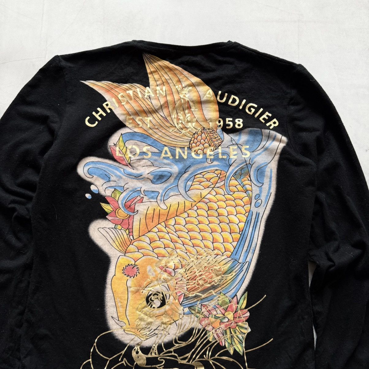 Christian Audigier Y2K Christian Audigier Ed Hardy Big Logo Longsleeve Size S / US 4 / IT 40 - 6 Thumbnail