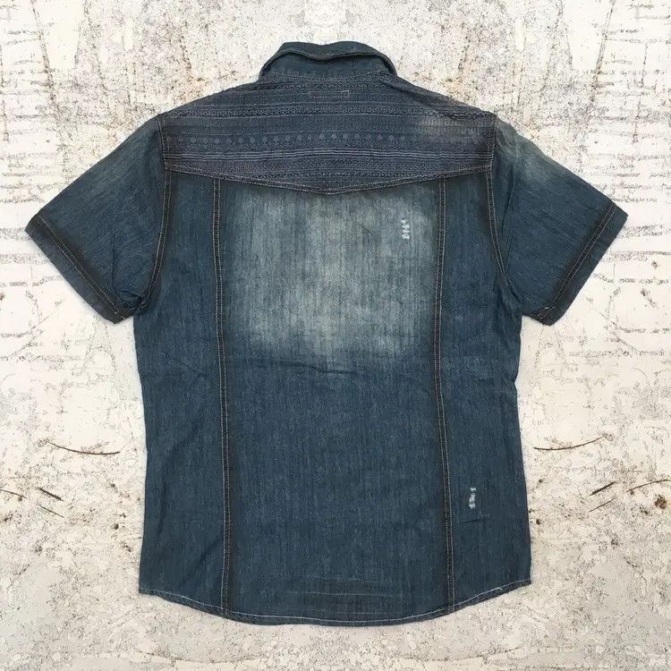 semanticdesign Semantic Distressed Western Denim Shirt Size US L / EU 52-54 / 3 - 7 Thumbnail