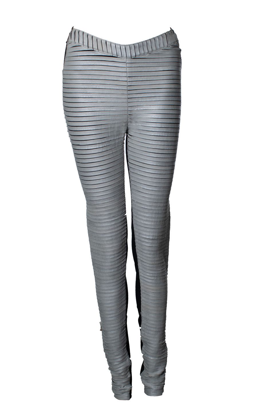 Gareth Pugh Gareth Pugh, leather and nylon leggings Size 27" / US 4 / IT 40 - 1 Thumbnail