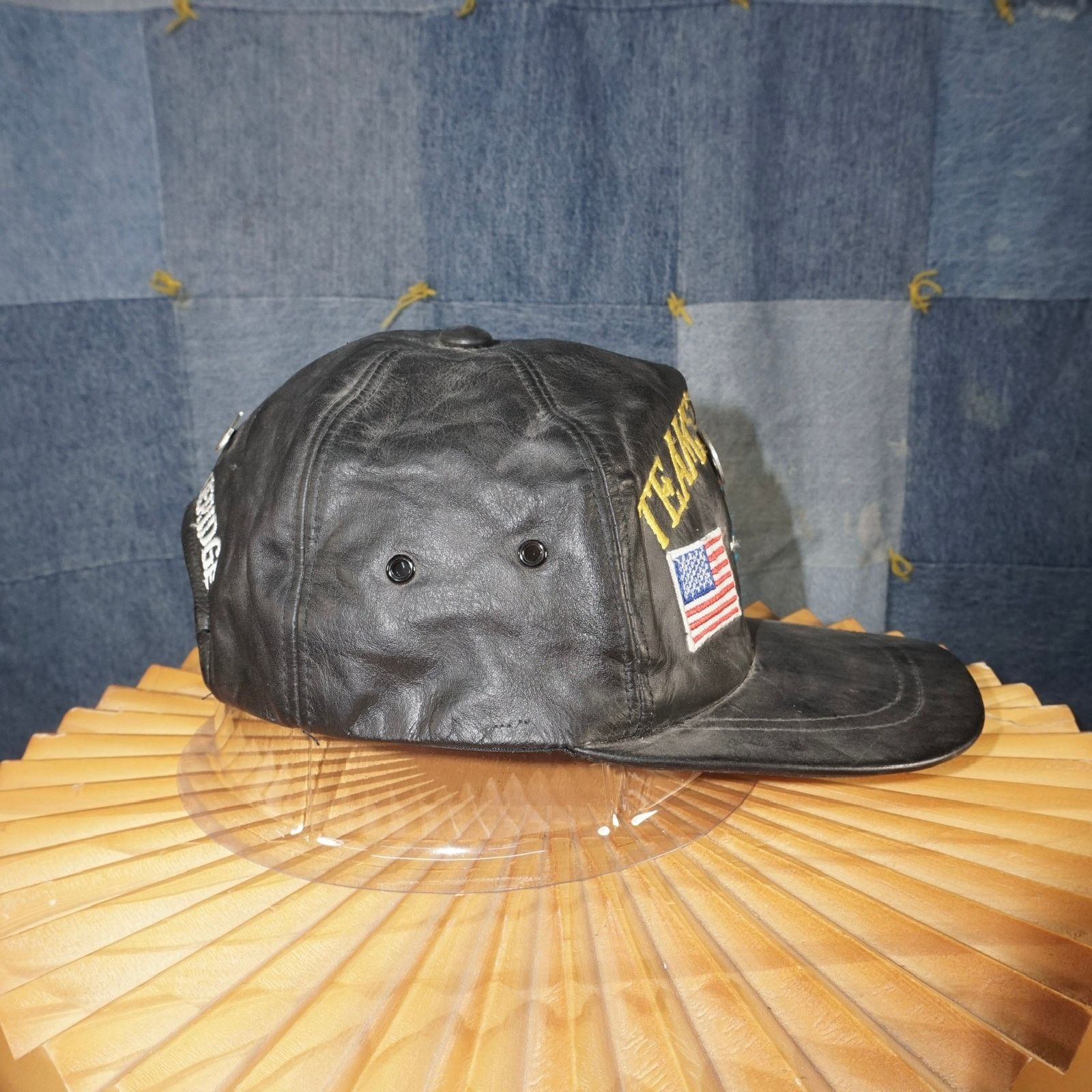 Vintage OSFA - Vintage korea team spirit 1993 embroider leather hat Size ONE SIZE - 5 Thumbnail