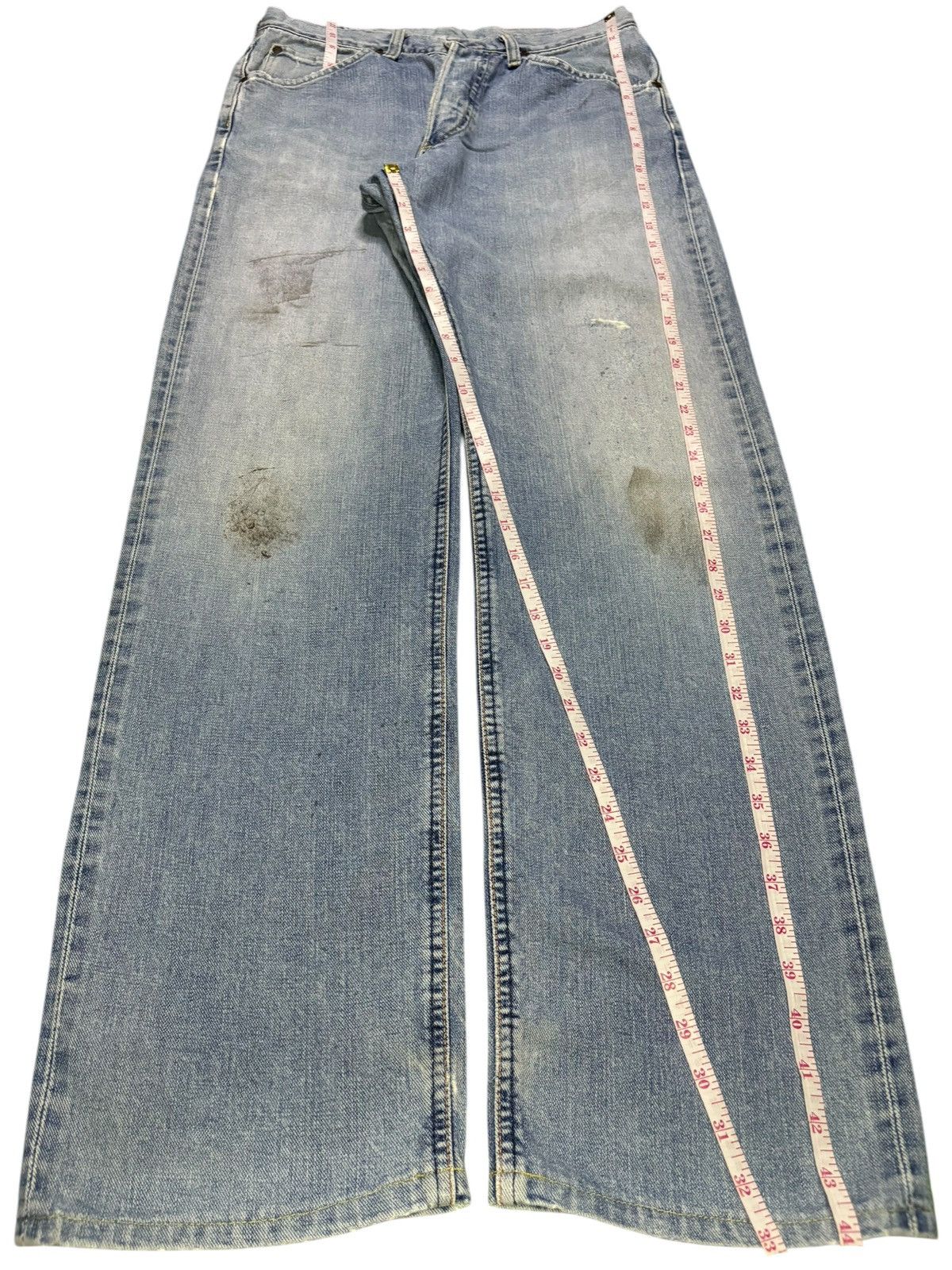 Lee Vintage Lee Selvedge Sanforized Baggy Jeans Size US 31 - 16 Thumbnail