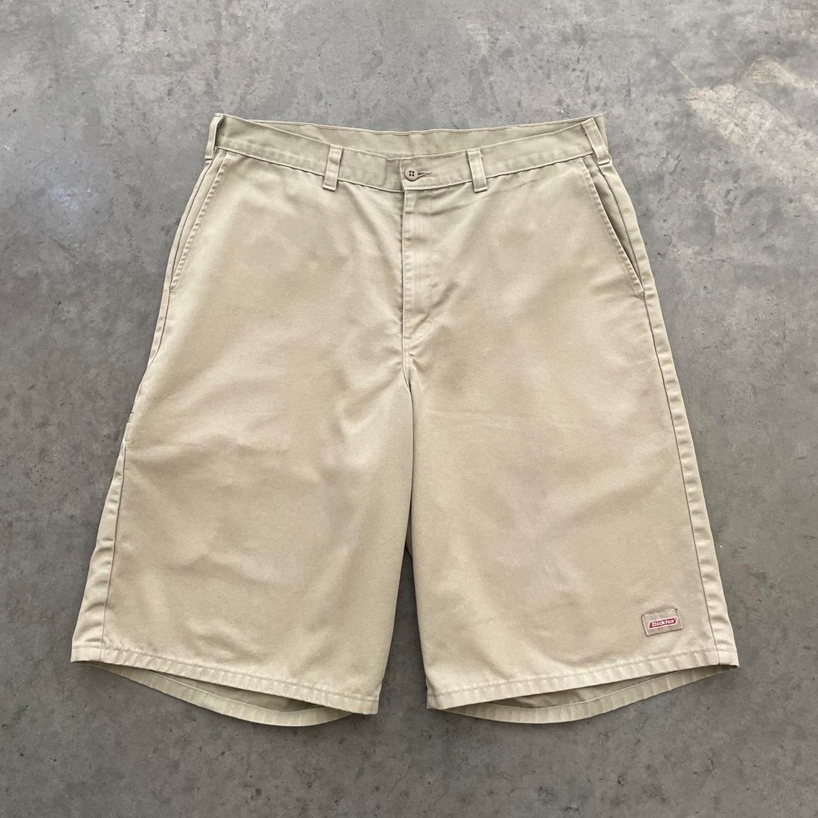 Dickies Dickies Khaki Flat Front Work Shorts Size US 36 / EU 52 - 1 Thumbnail