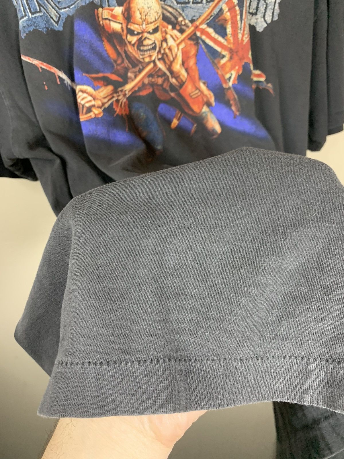 Band Tees *RARE* Vintage 90s Iron Maiden Aces High Single Stitch Shirt Size US XL / EU 56 / 4 - 8 Thumbnail